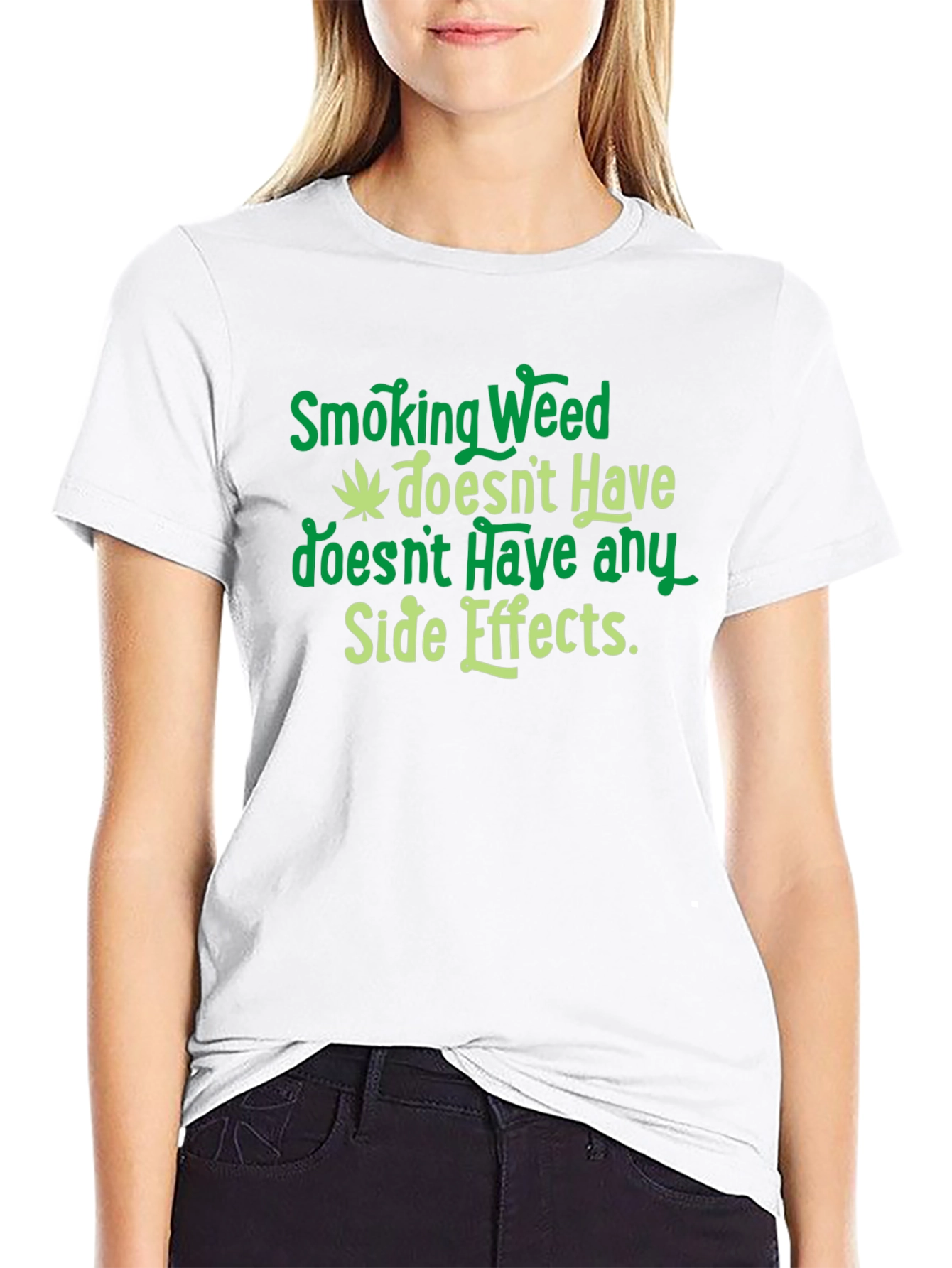 Smoking Weed Side Effects Graphic T-Shirt