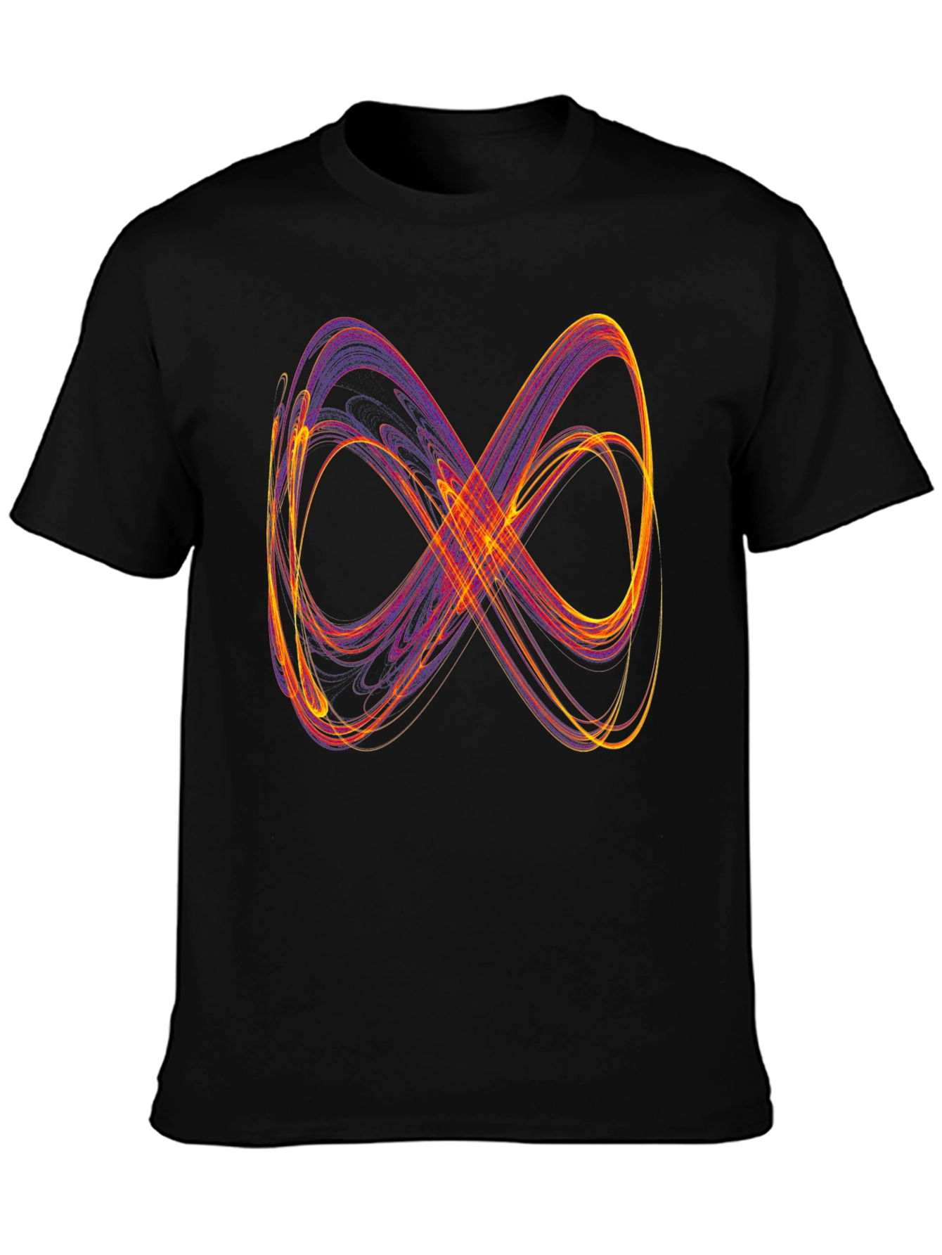 Infinity Symbol Graphic Tee - Soft Black T-Shirt