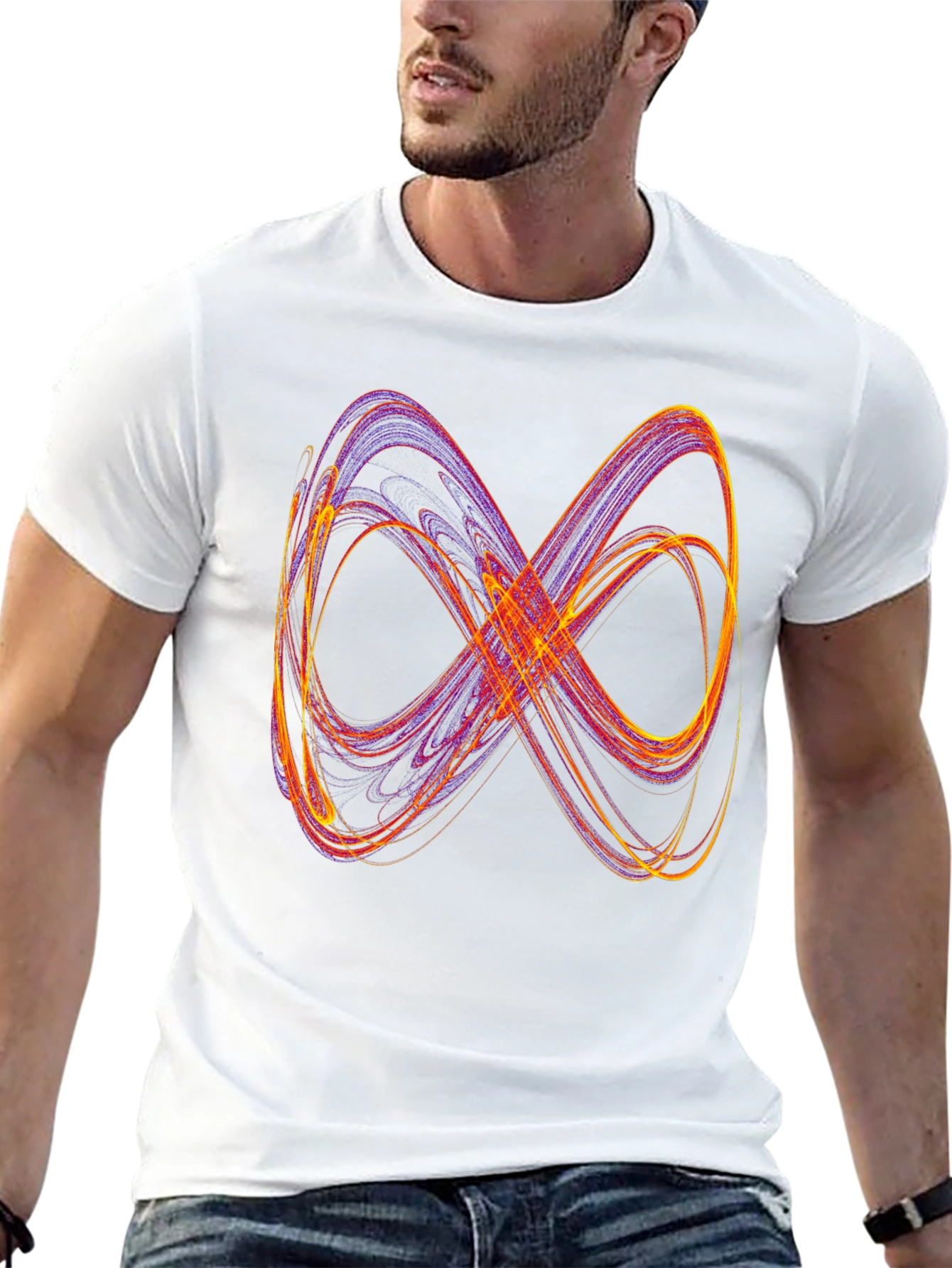 Infinity Symbol Graphic Tee - Soft Black T-Shirt