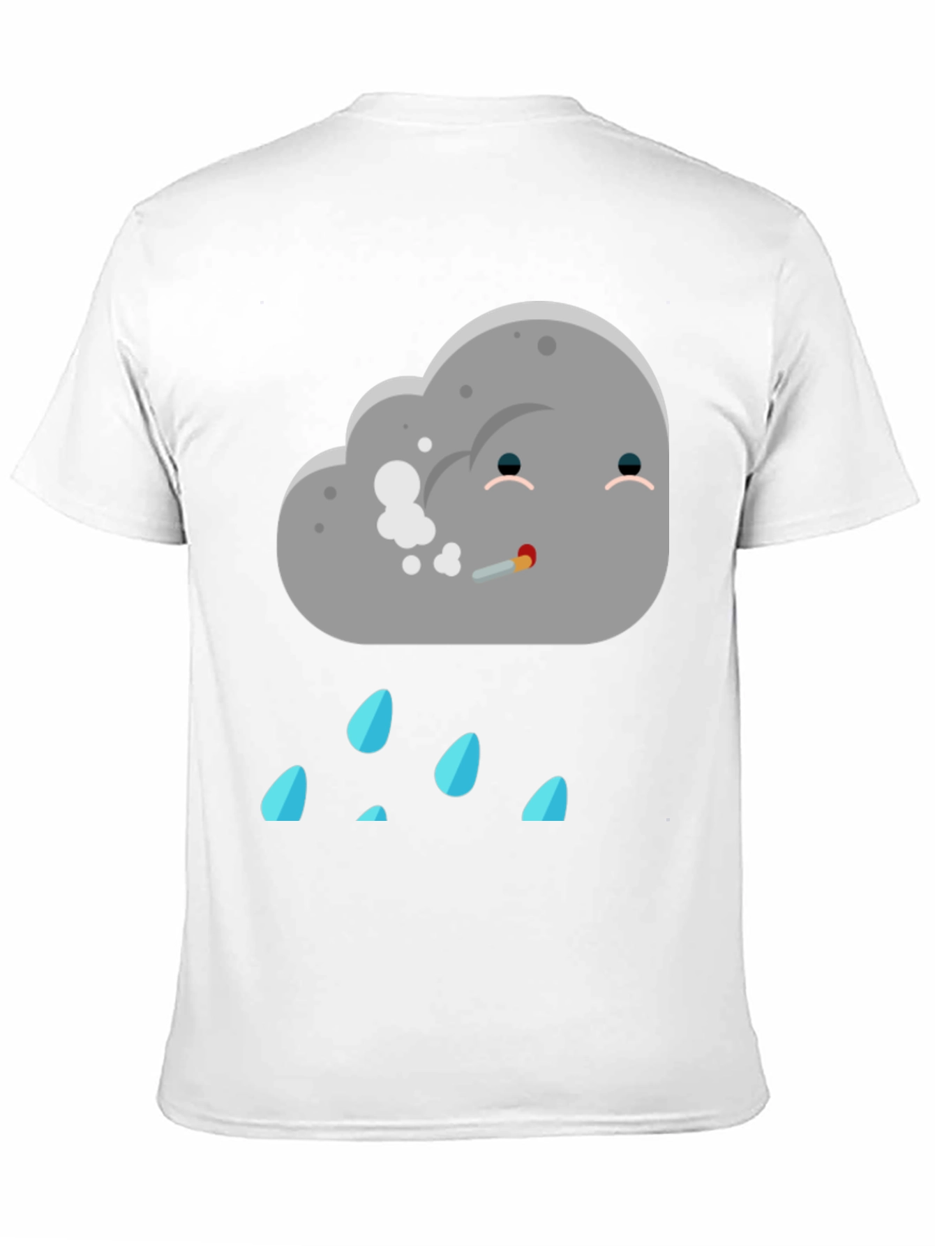 Humorous Cloud T-Shirt - Stoner Rain Cloud