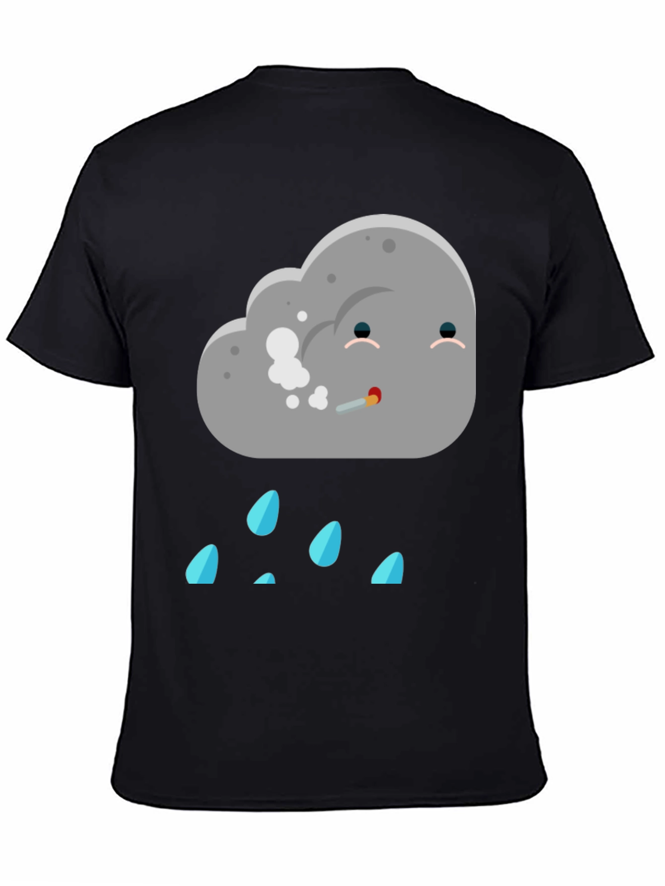 Humorous Cloud T-Shirt - Stoner Rain Cloud