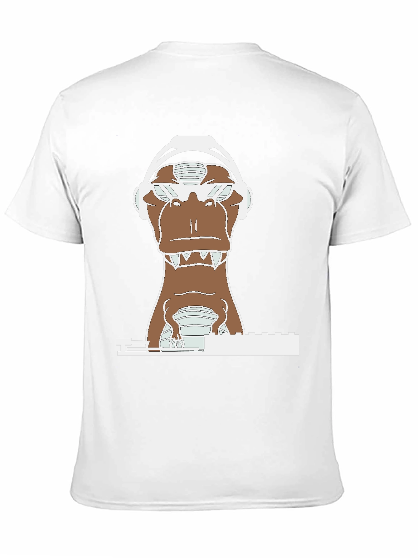 DJ Dino T-Shirt - Cool Dinosaur Headphone Tee