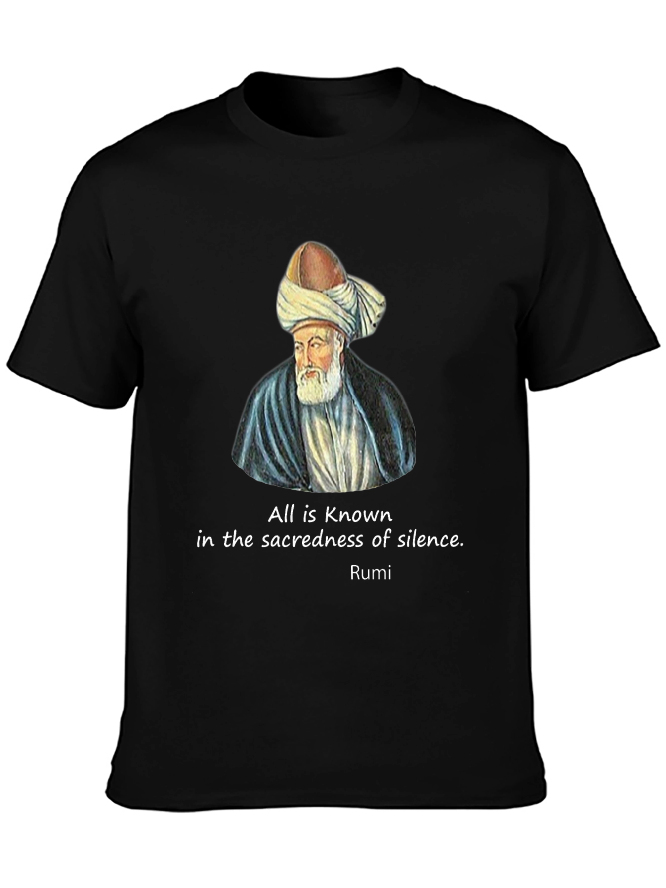 Rumi Quote Black T-Shirt