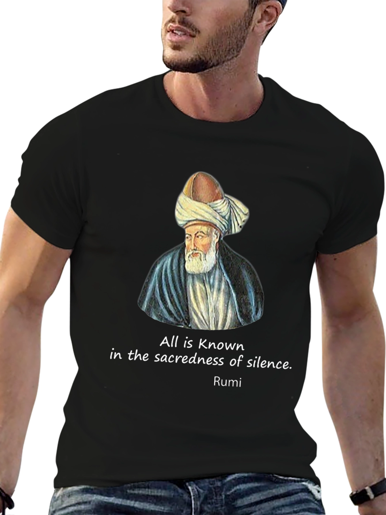 Rumi Quote Black T-Shirt