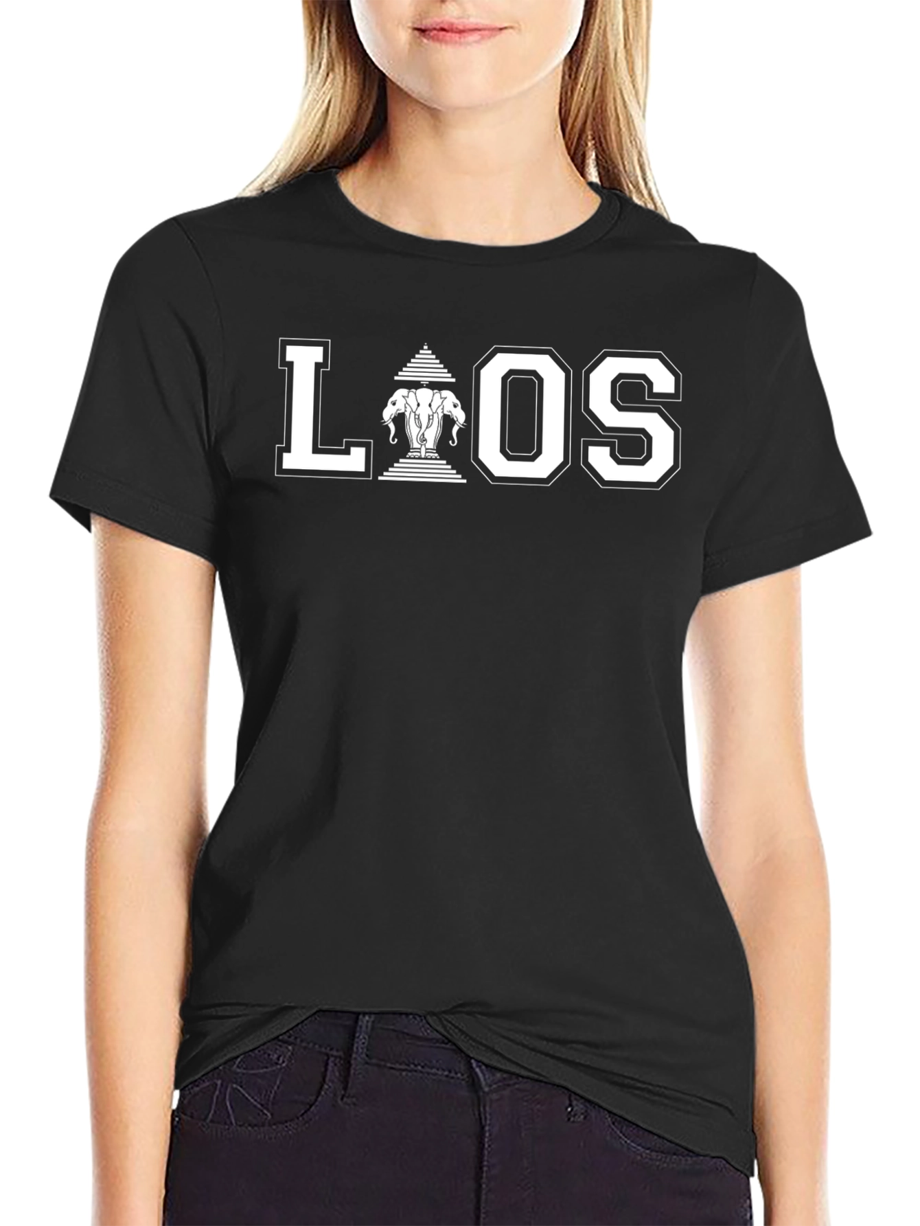 LAOS Elephant Graphic T-Shirt