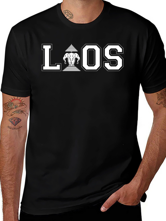 LAOS Elephant Graphic T-Shirt