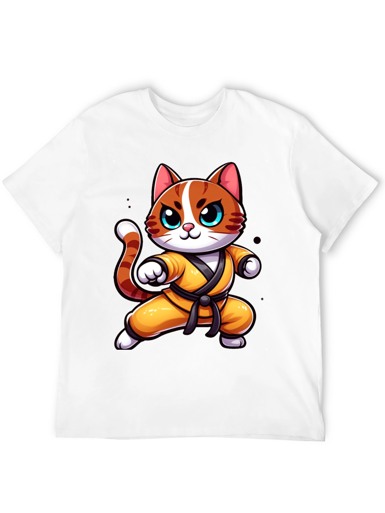 Karate Cat T-Shirt - Martial Arts Kitten Tee