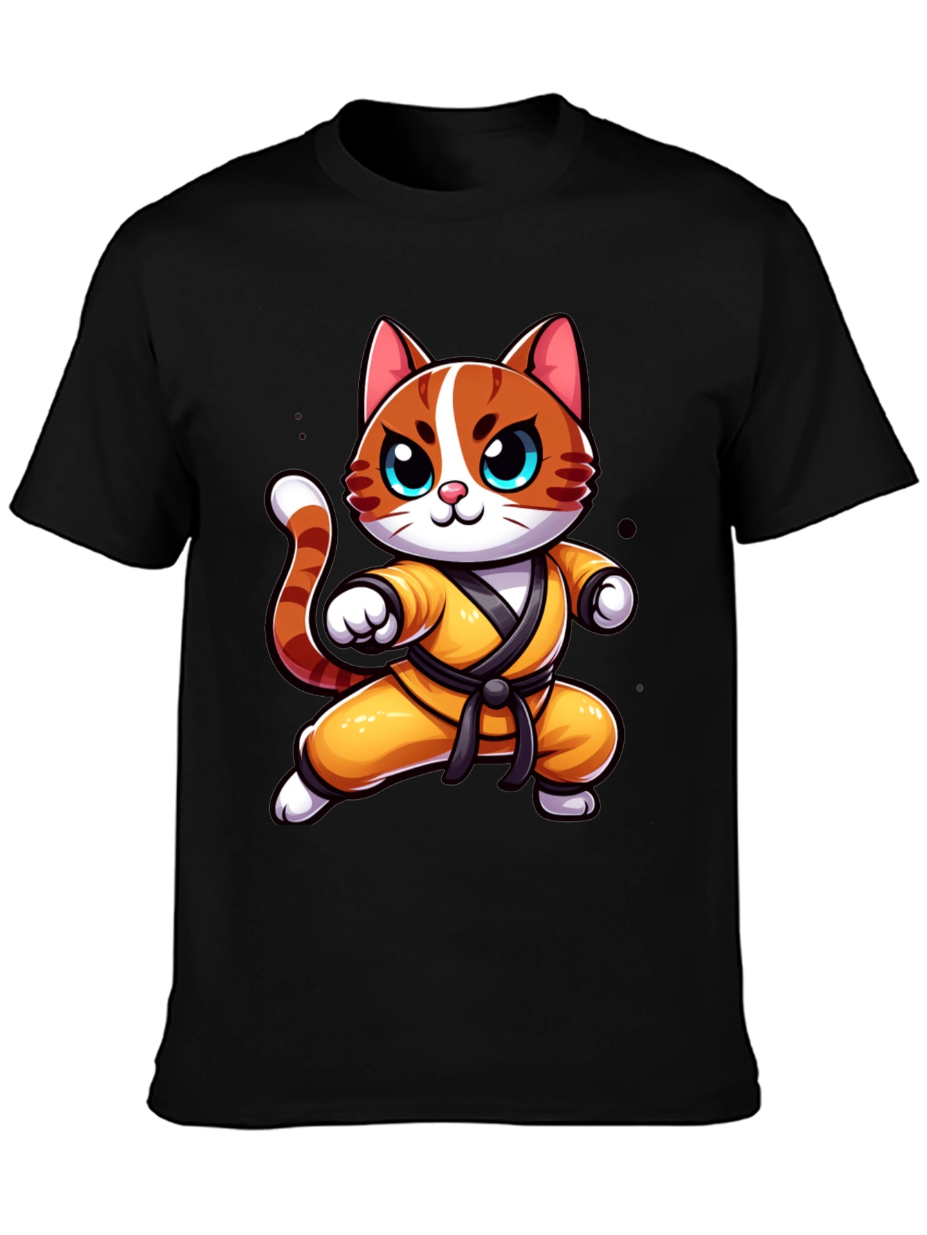 Karate Cat T-Shirt - Martial Arts Kitten Tee