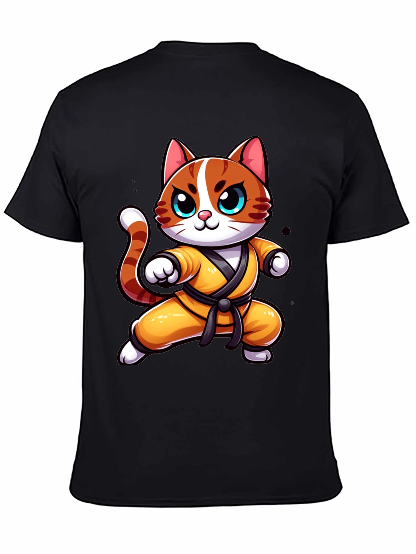 Karate Cat T-Shirt - Martial Arts Kitten Tee