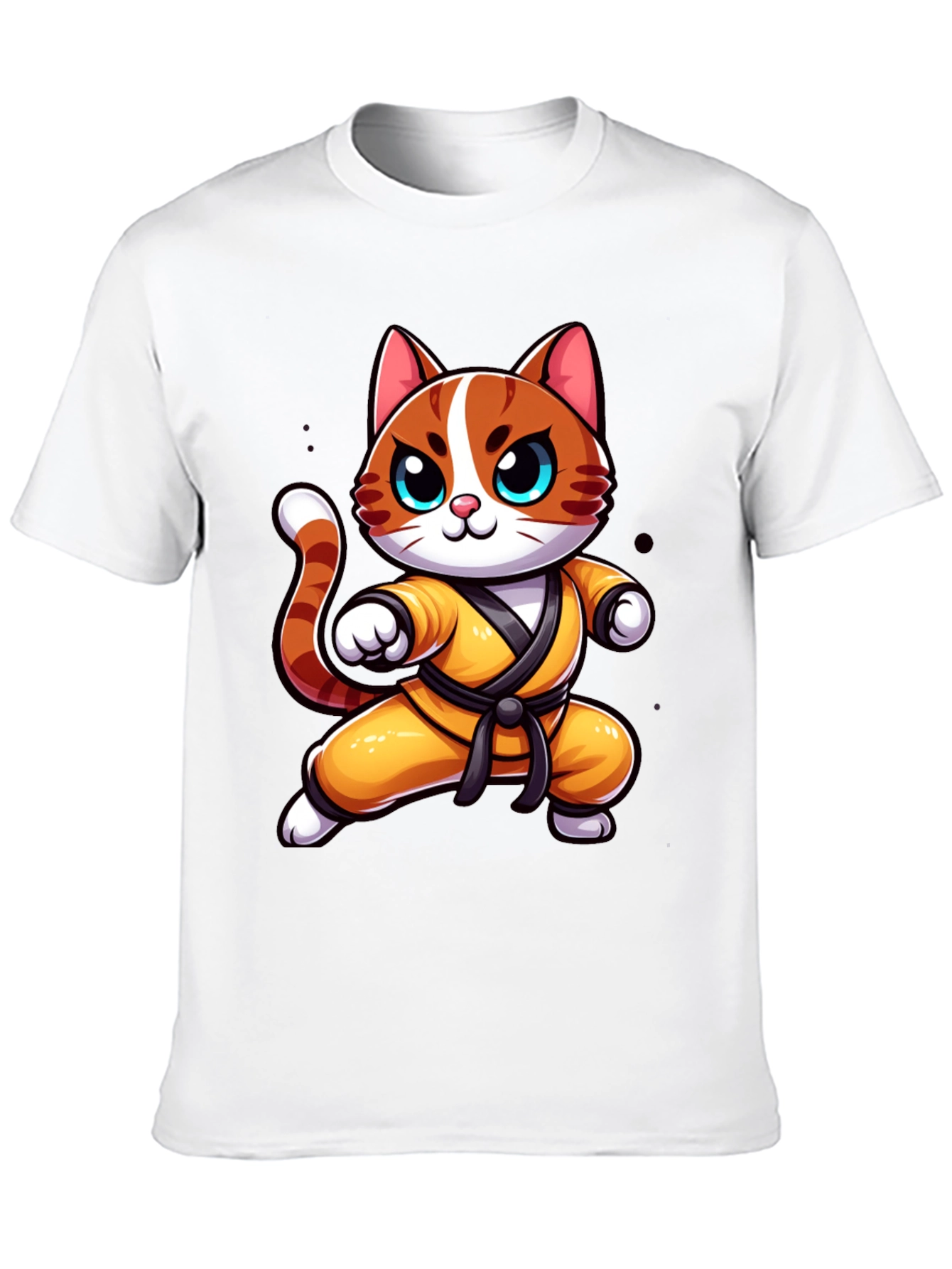 Karate Cat T-Shirt - Martial Arts Kitten Tee