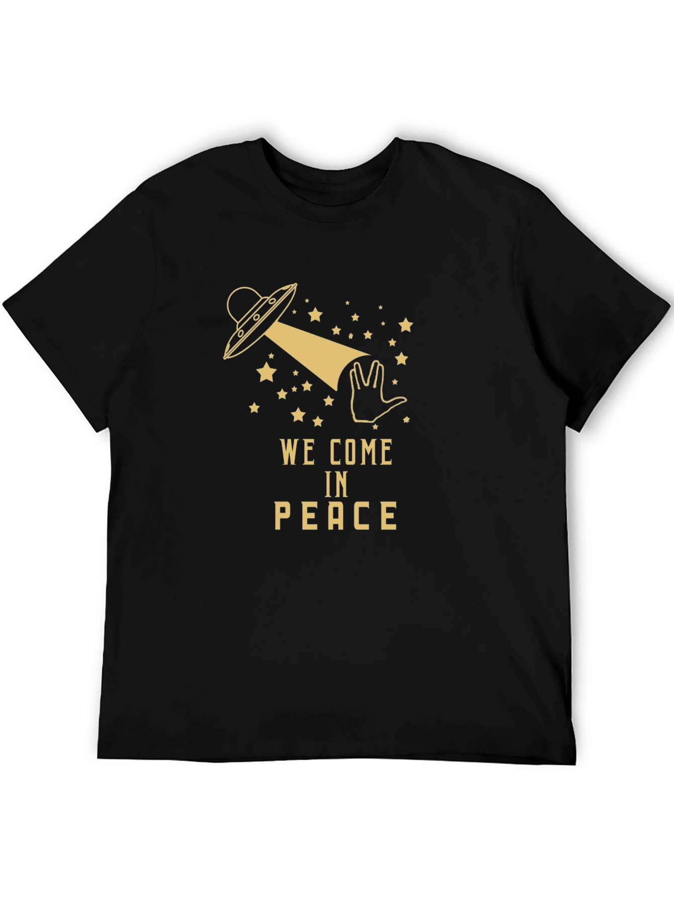 We Come in Peace UFO Graphic T-Shirt