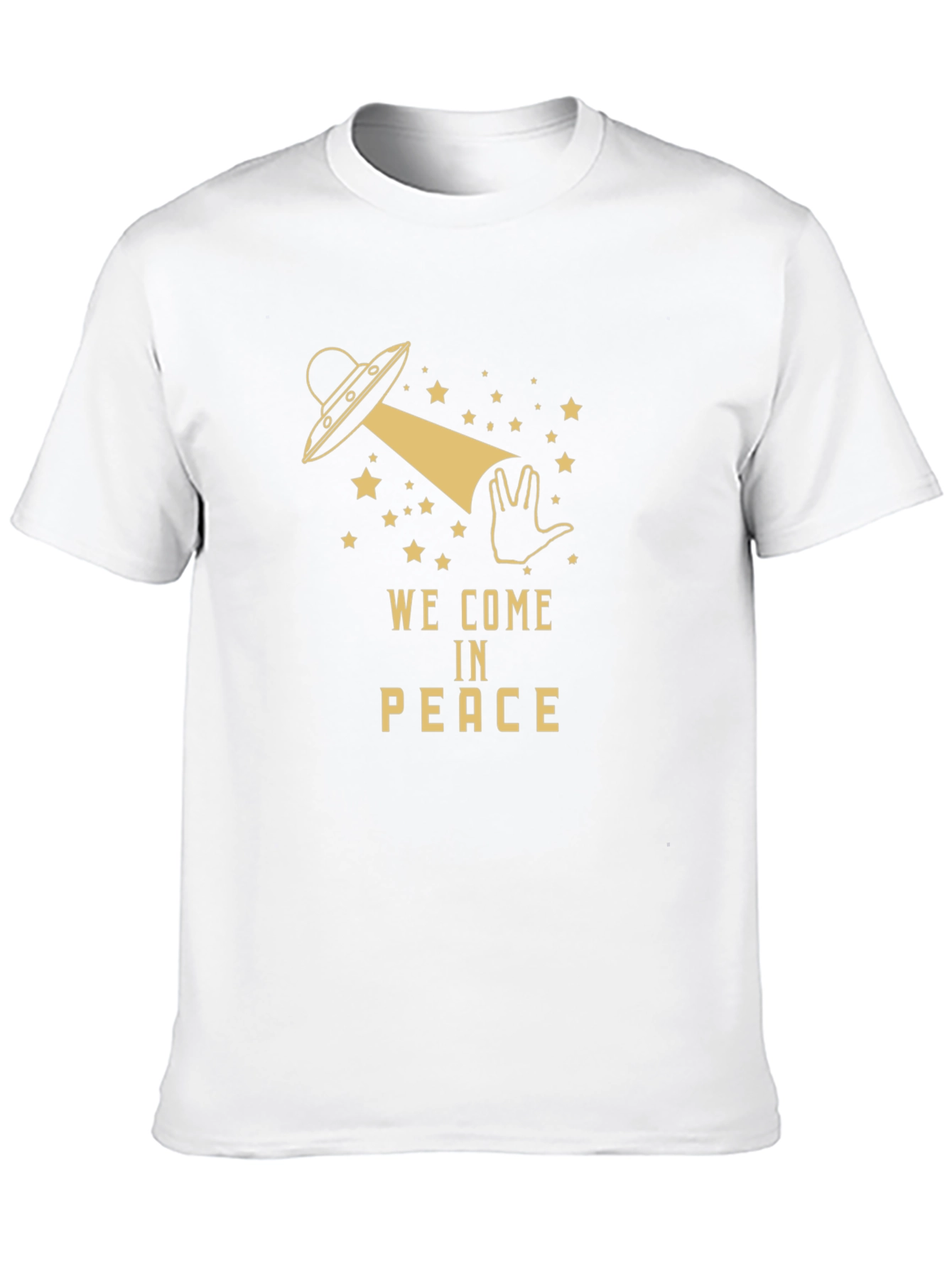 We Come in Peace UFO Graphic T-Shirt