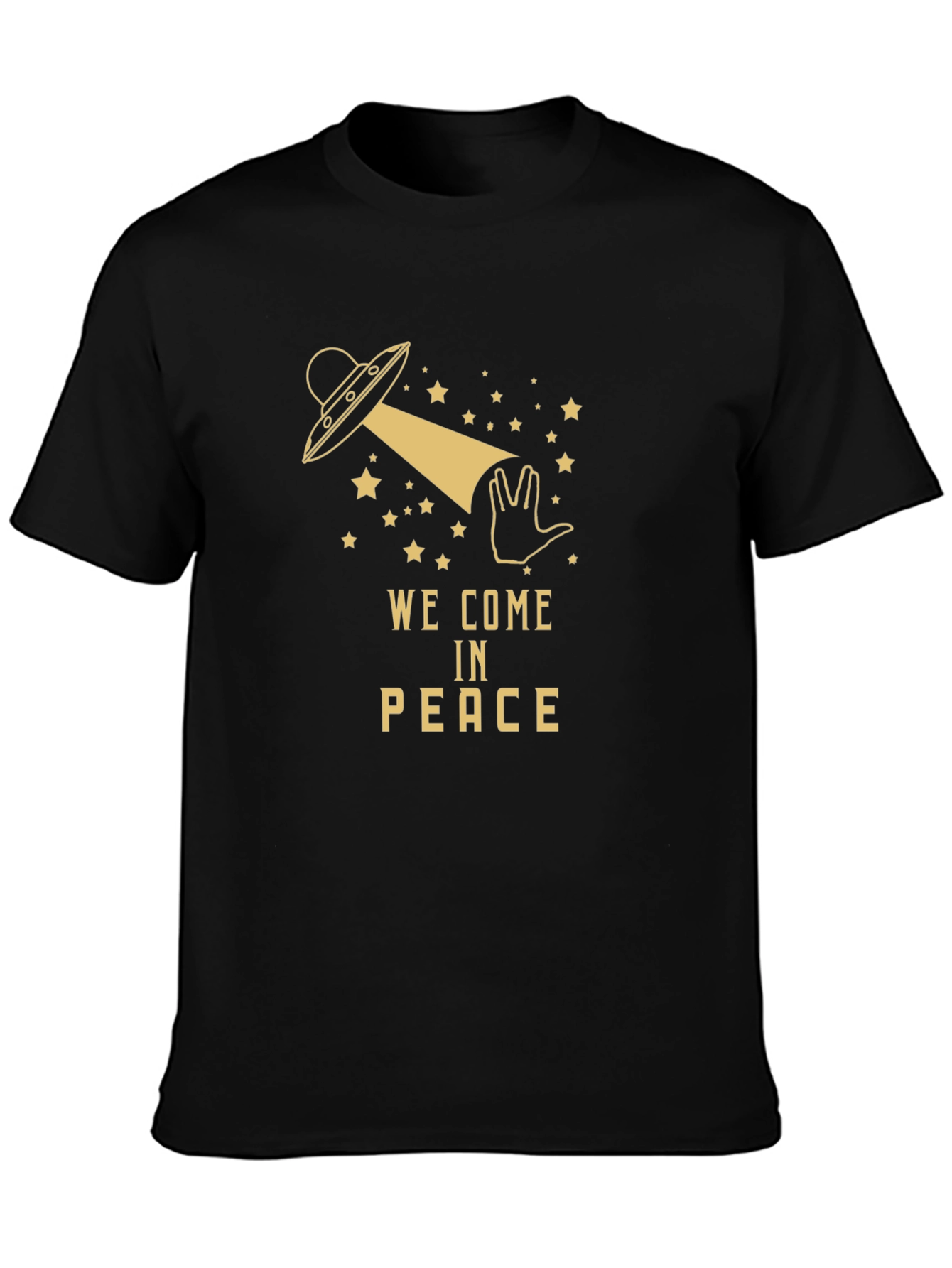 We Come in Peace UFO Graphic T-Shirt