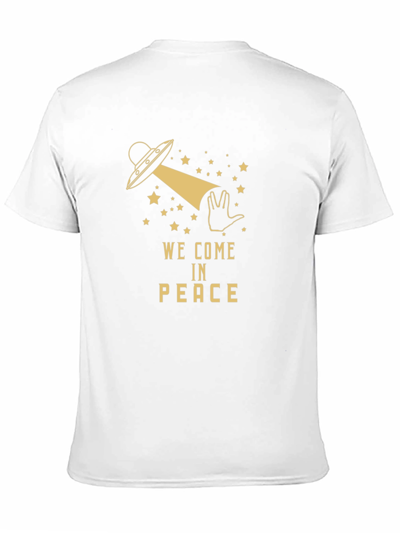 We Come in Peace UFO Graphic T-Shirt