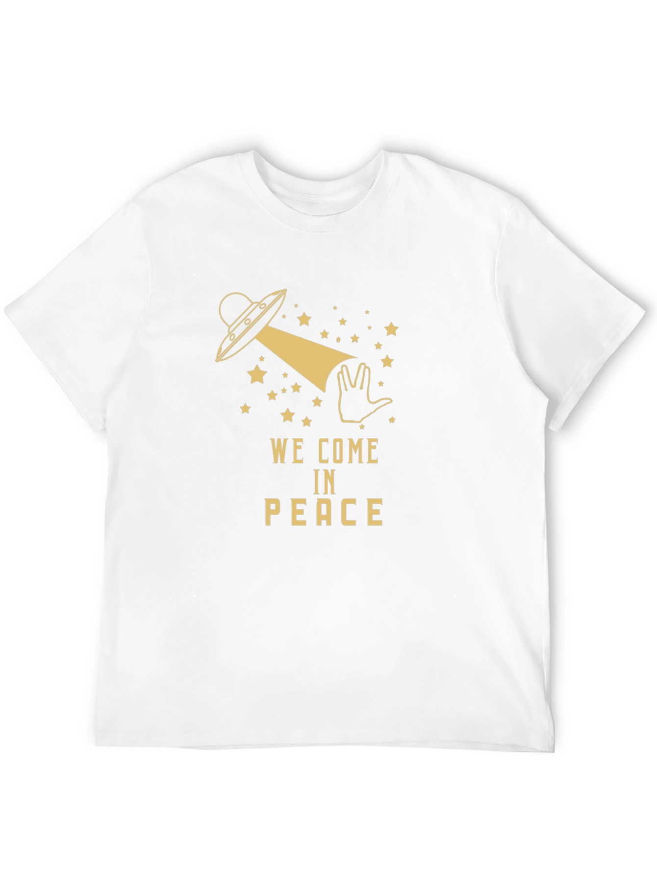We Come in Peace UFO Graphic T-Shirt
