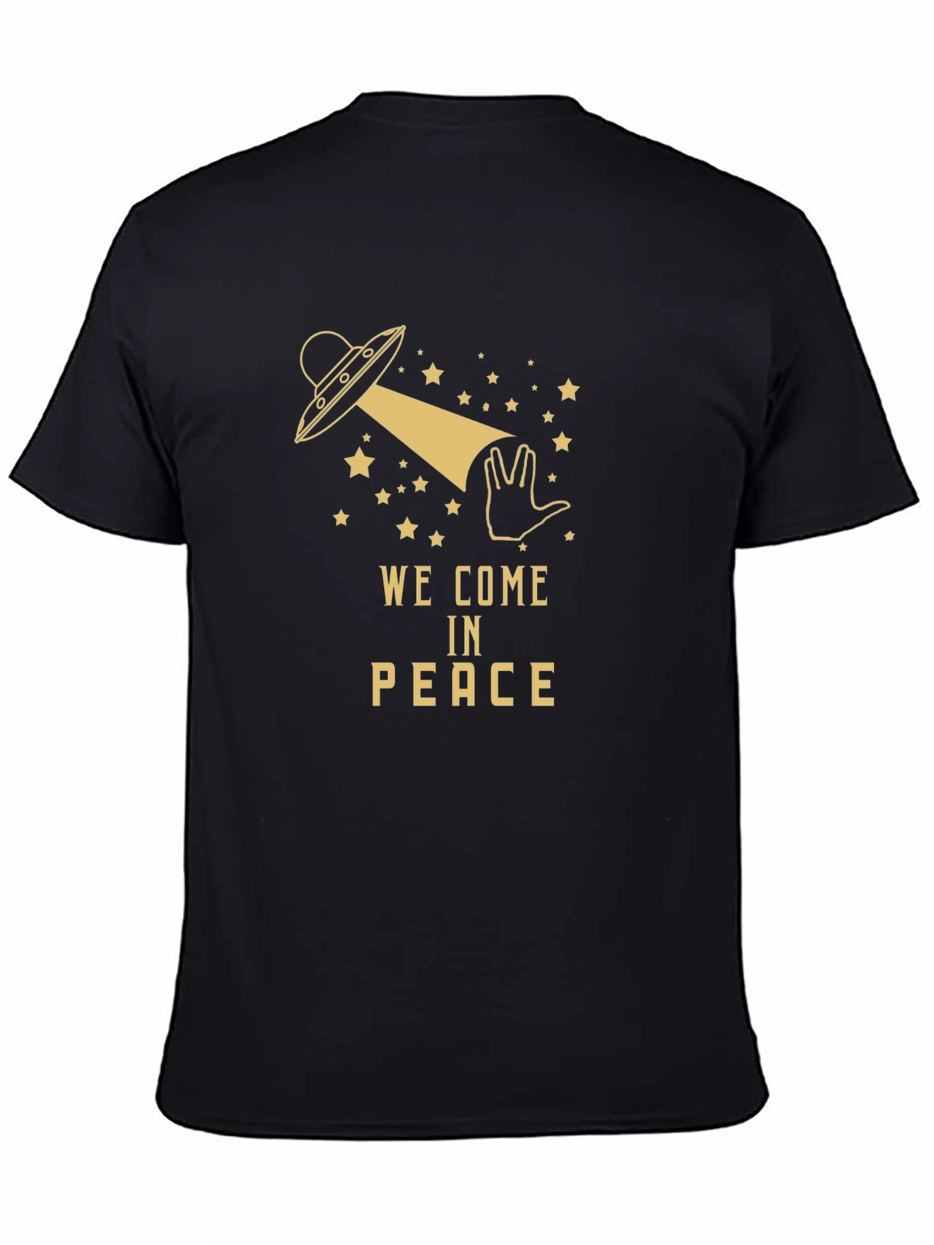 We Come in Peace UFO Graphic T-Shirt
