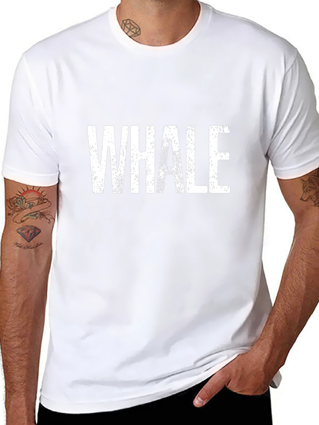 Whale Graphic Black T-Shirt
