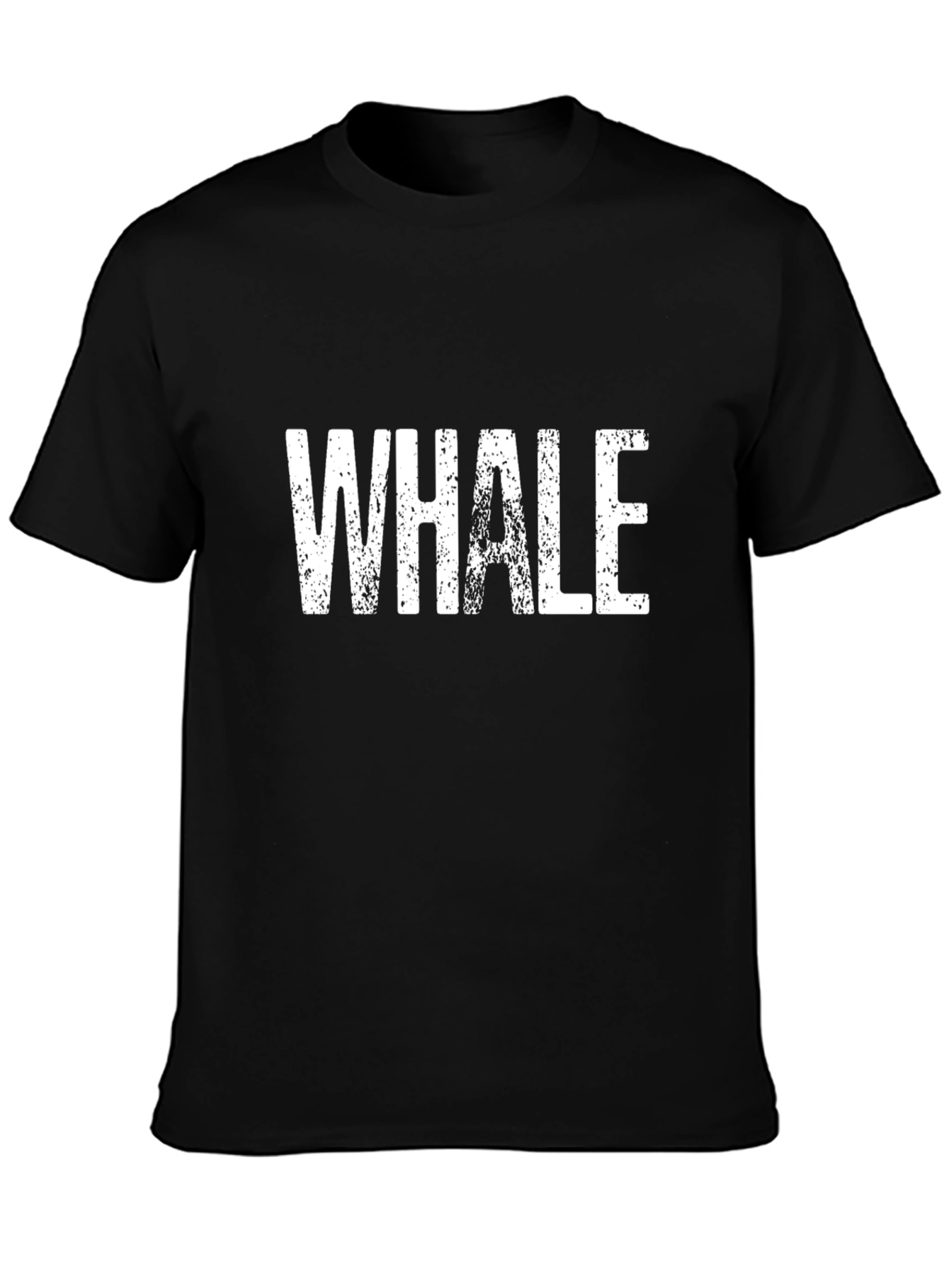 Whale Graphic Black T-Shirt