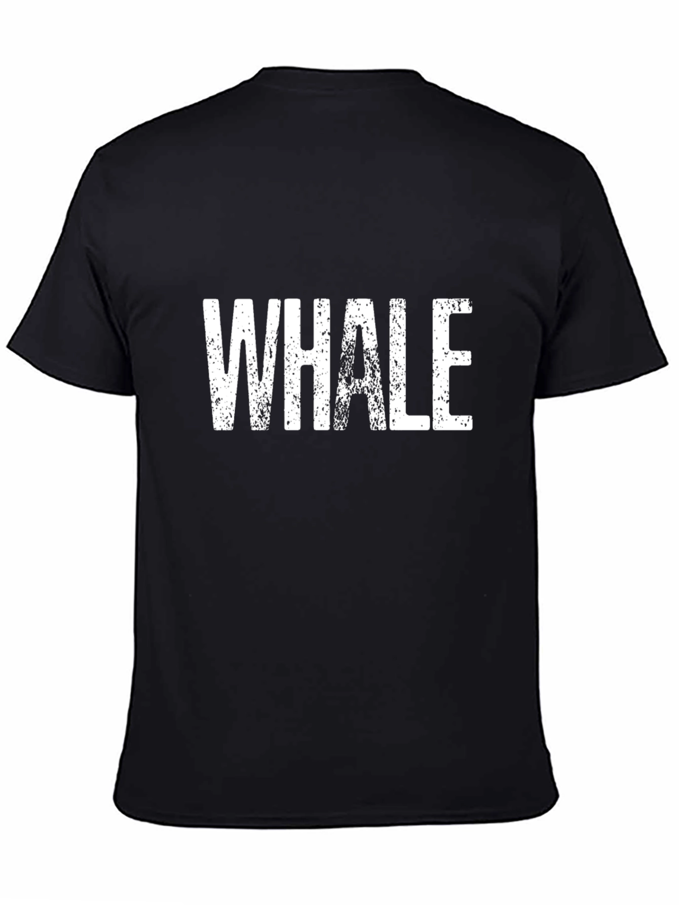 Whale Graphic Black T-Shirt