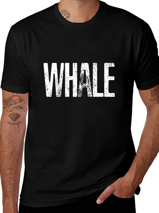 Whale Graphic Black T-Shirt
