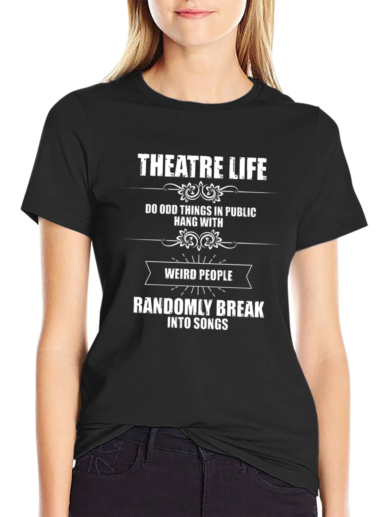 Theatre Life Graphic T-Shirt - Funny Musical Theater Tee