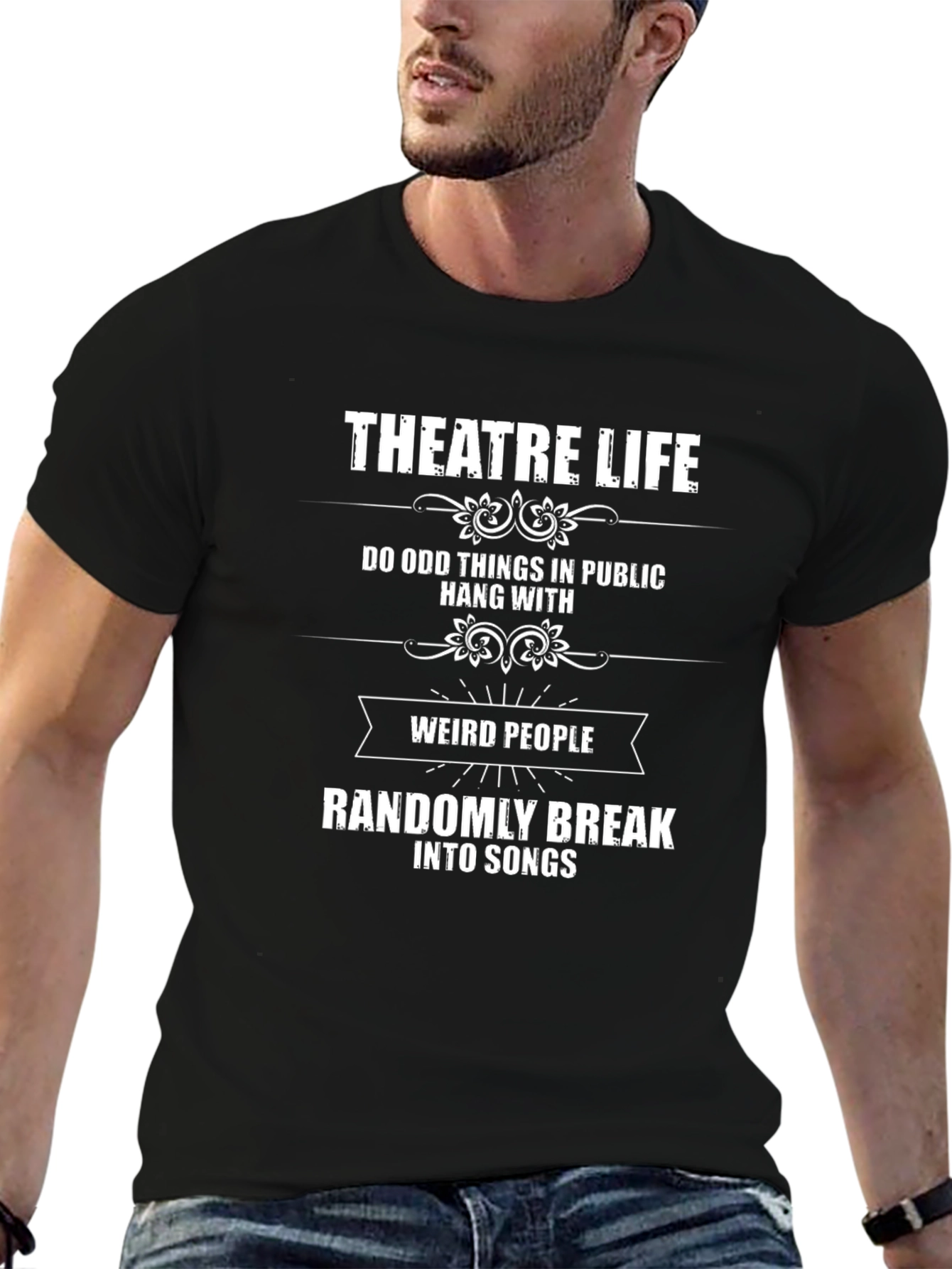 Theatre Life Graphic T-Shirt - Funny Musical Theater Tee