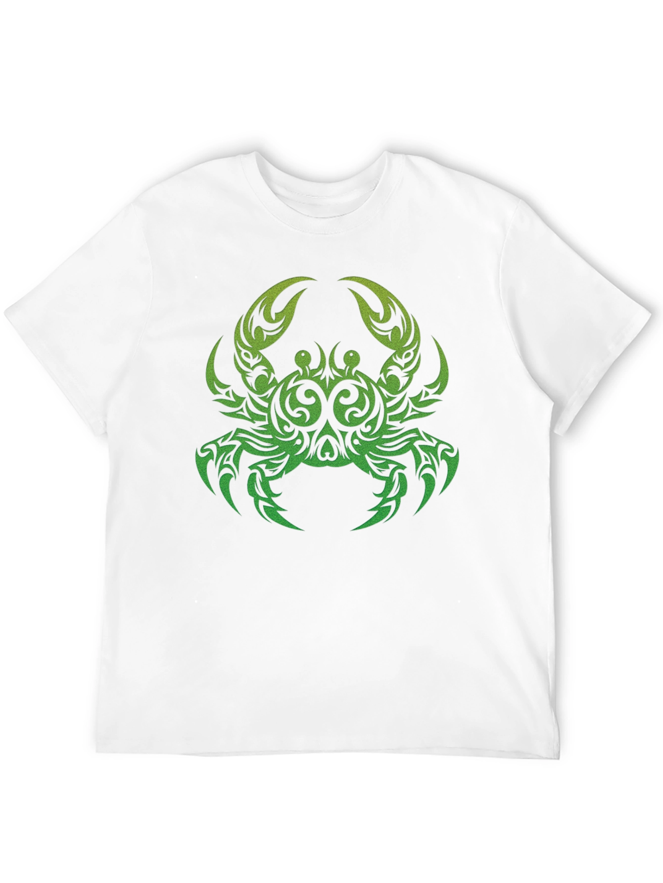 Tribal Crab Graphic Black T-Shirt