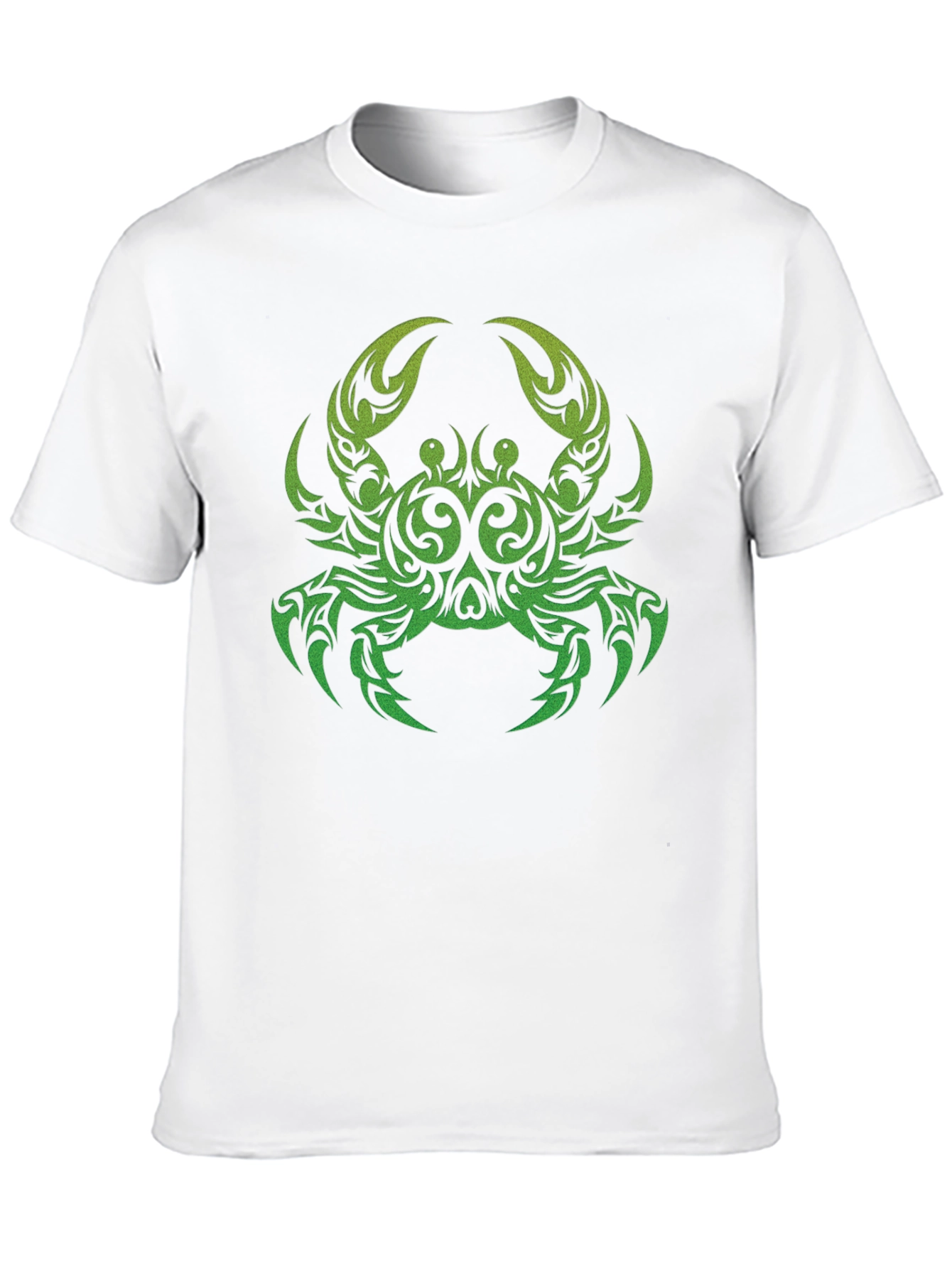 Tribal Crab Graphic Black T-Shirt