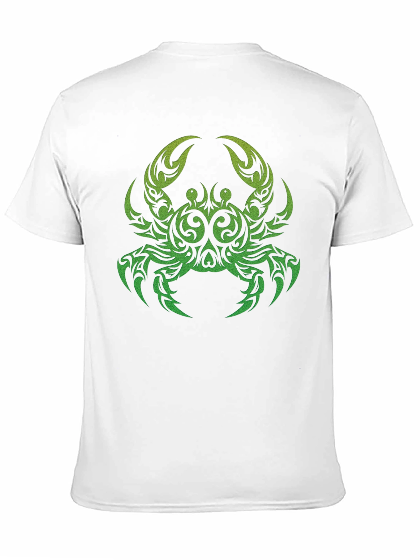 Tribal Crab Graphic Black T-Shirt