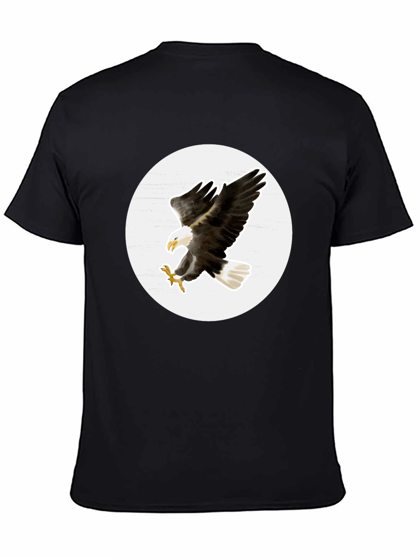 Bald Eagle Graphic T-Shirt - Black