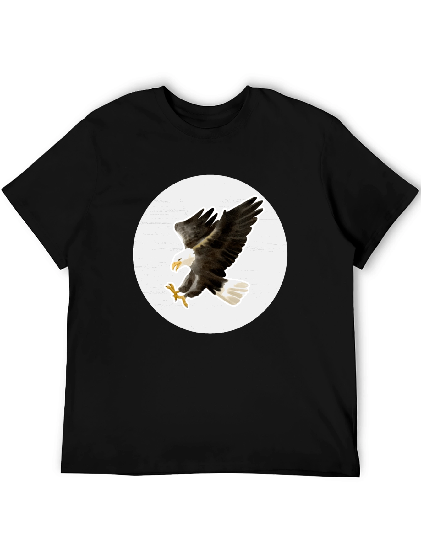 Bald Eagle Graphic T-Shirt - Black
