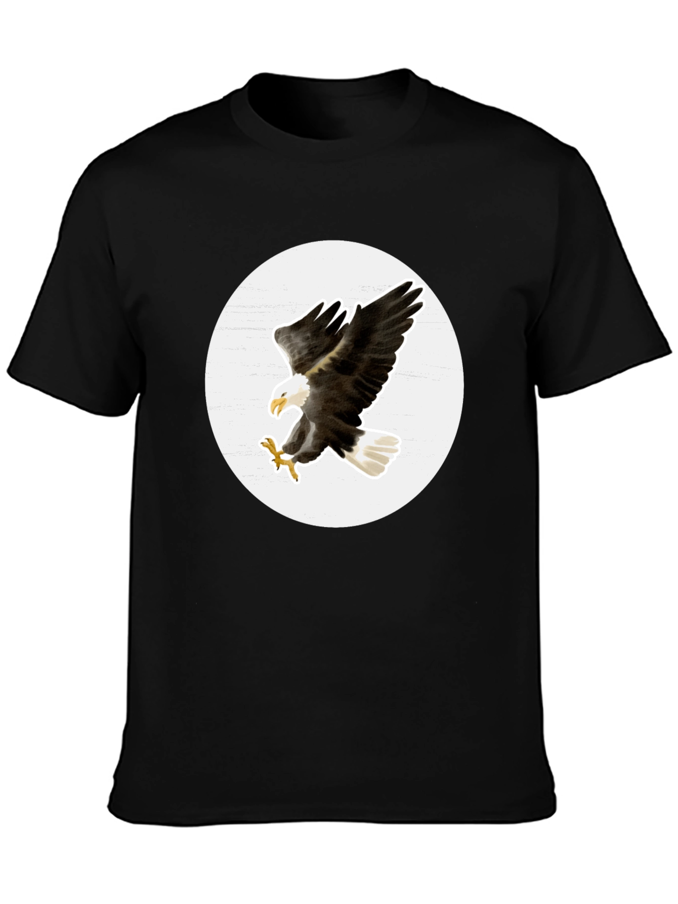 Bald Eagle Graphic T-Shirt - Black