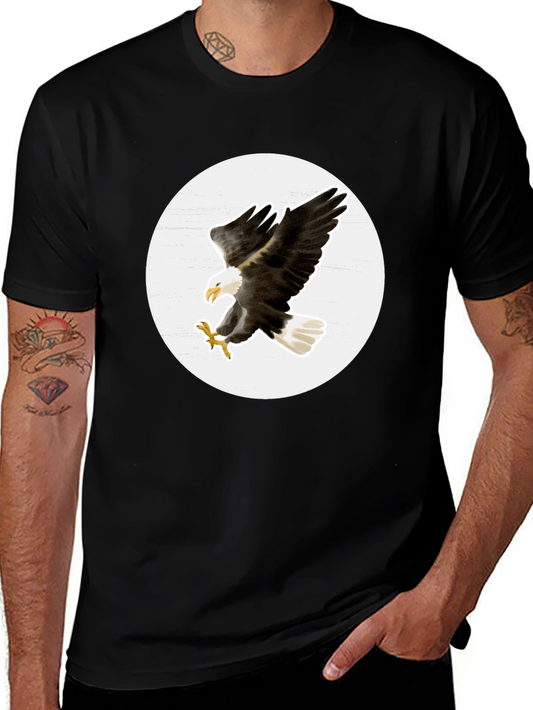 Bald Eagle Graphic T-Shirt - Black