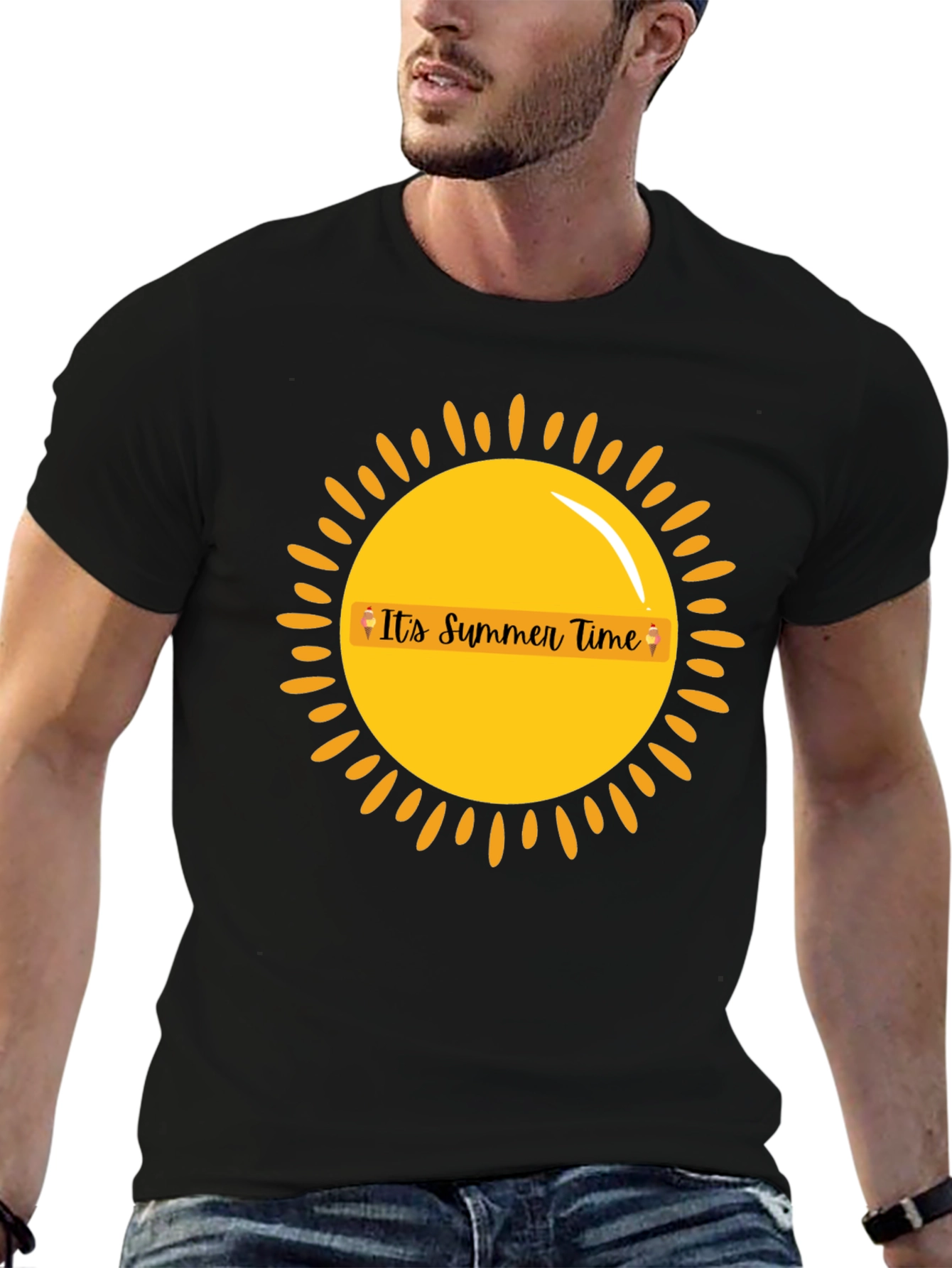 Summer Time Graphic Tee - Black