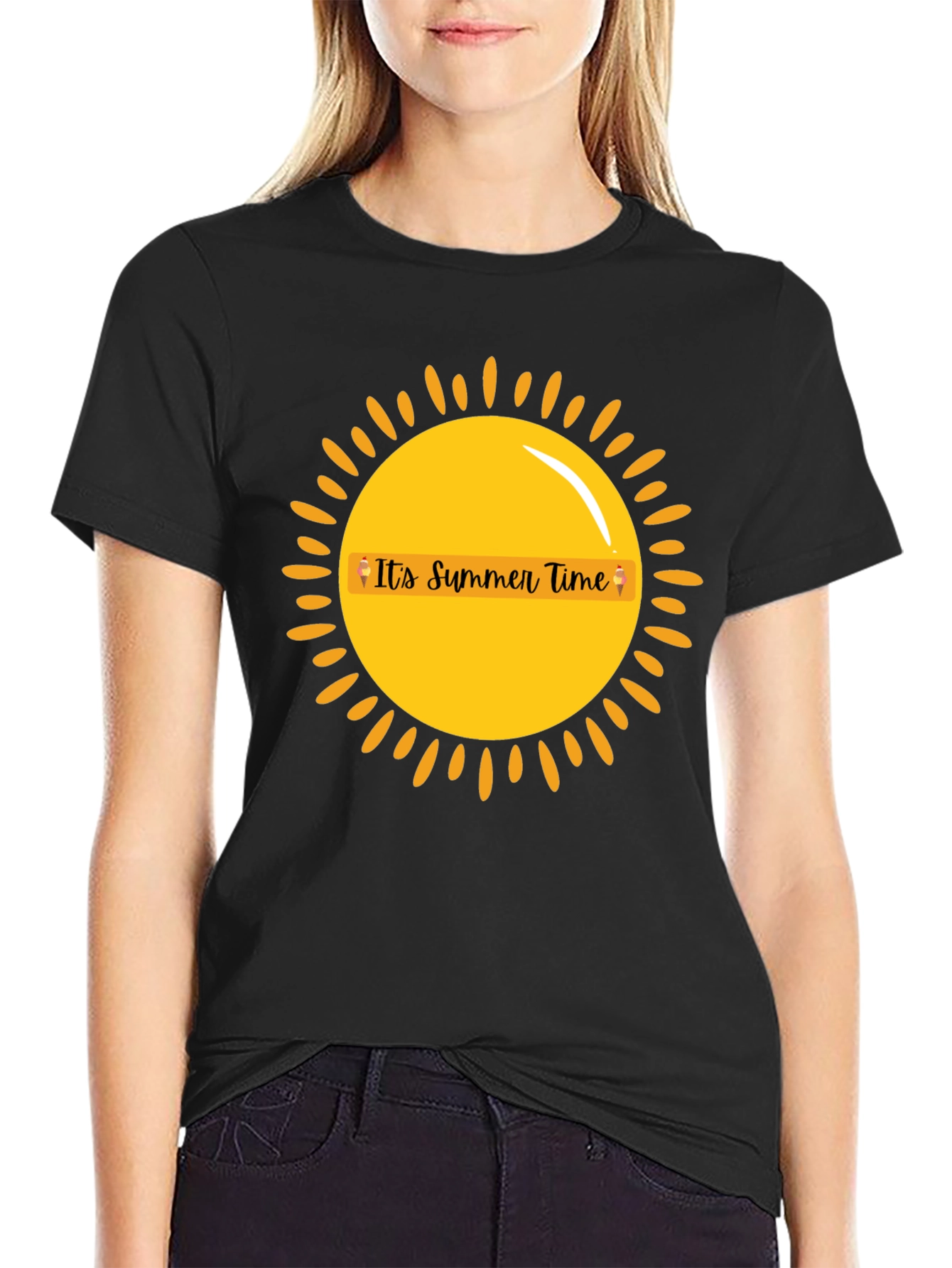 Summer Time Graphic Tee - Black