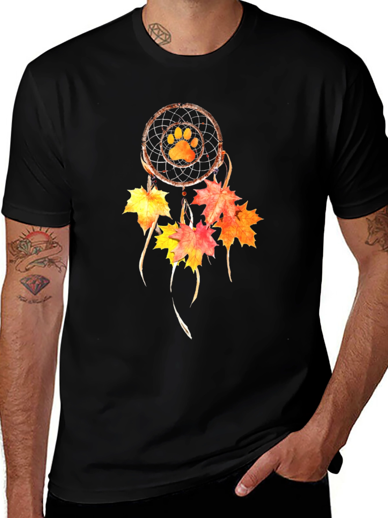 Paw Print Dream Catcher T-Shirt
