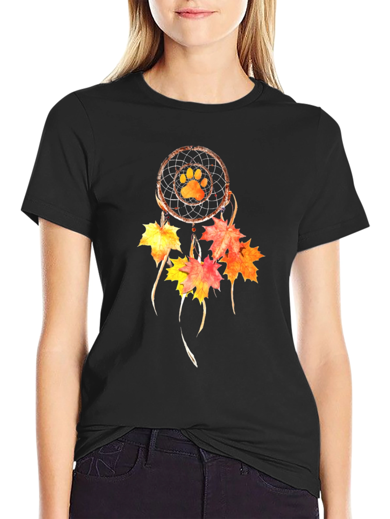 Paw Print Dream Catcher T-Shirt