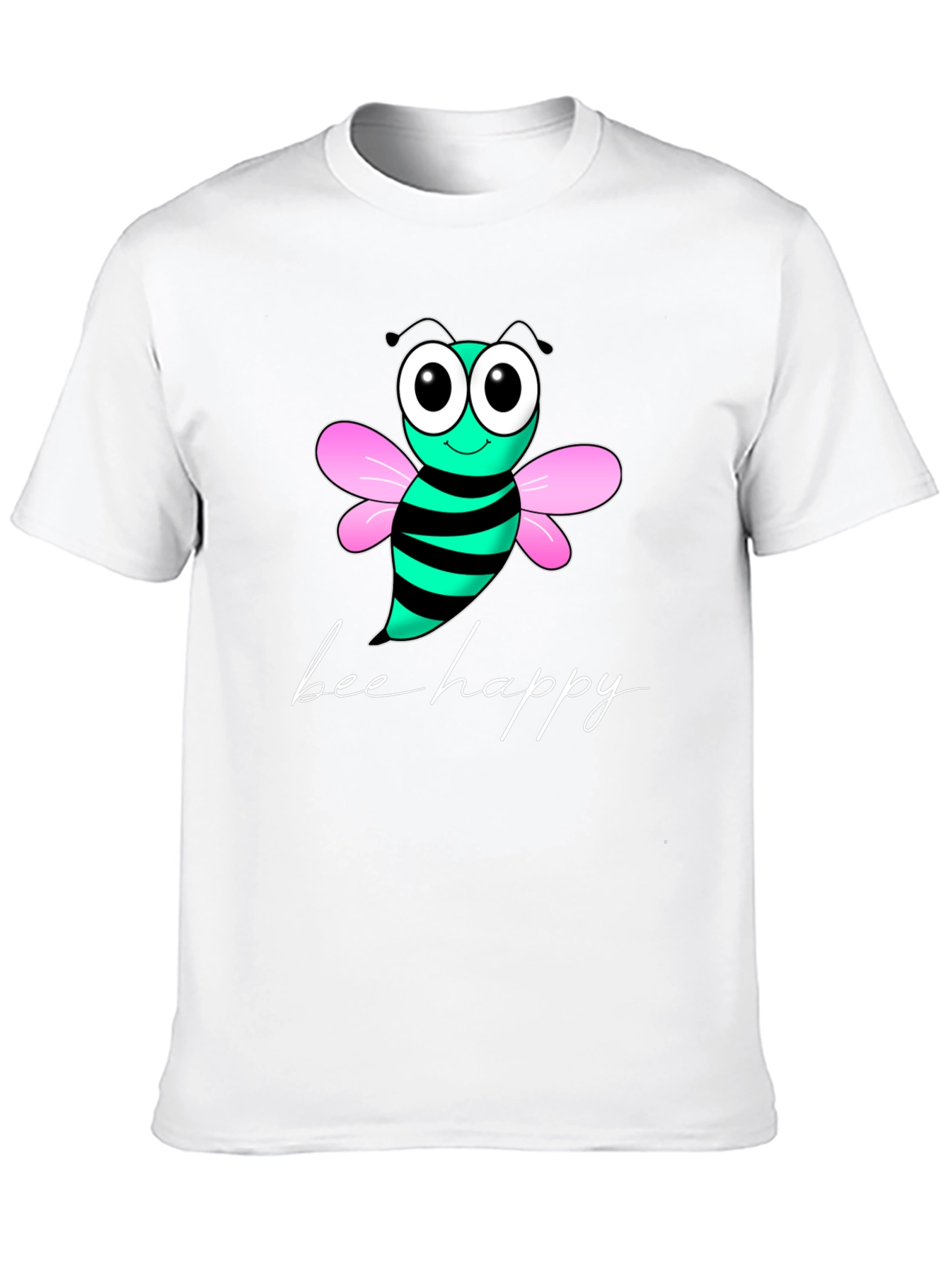Bee Happy Graphic T-Shirt - Black