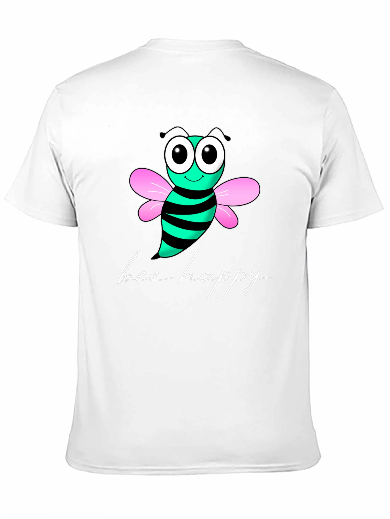 Bee Happy Graphic T-Shirt - Black