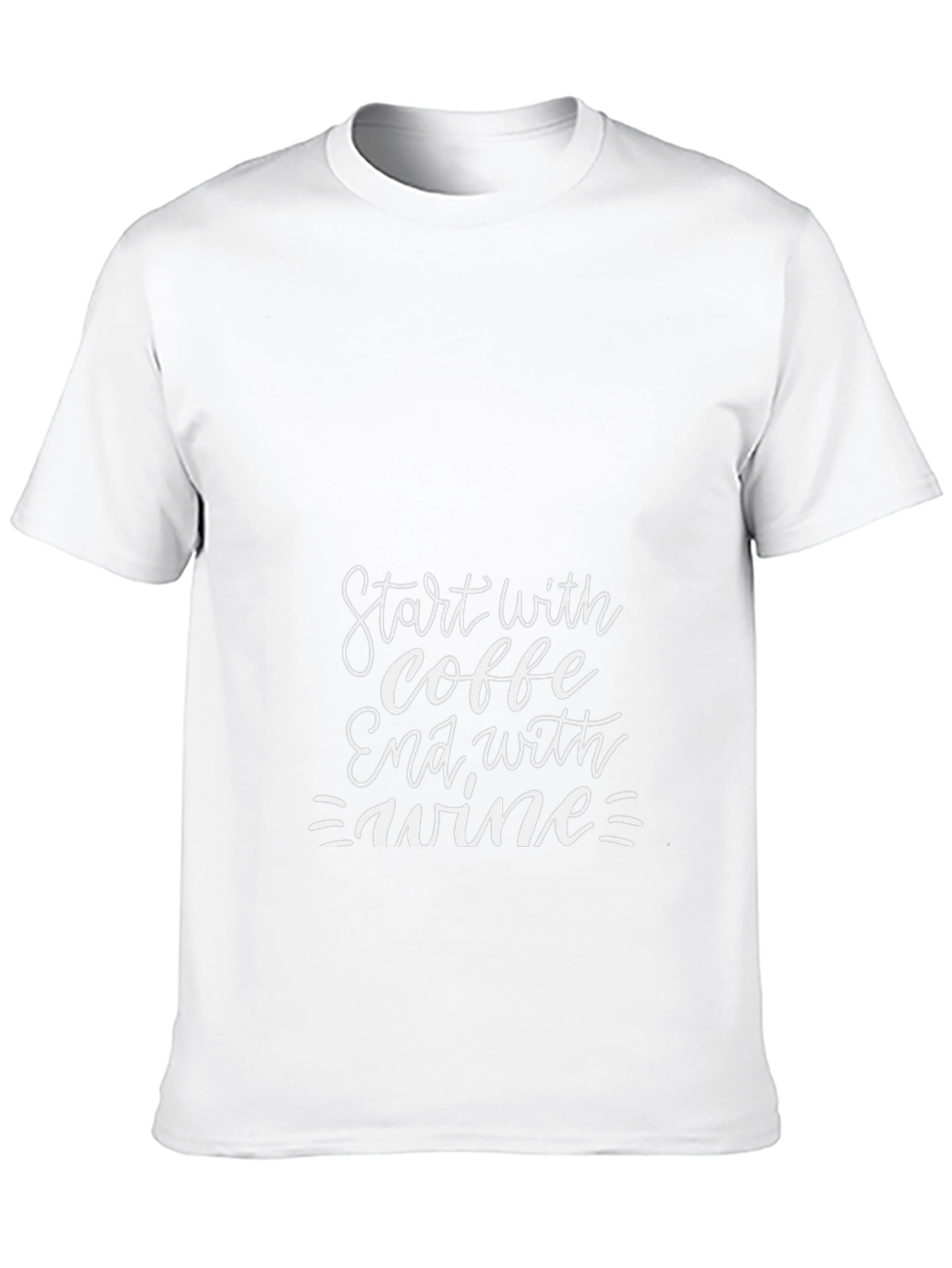 Coffee Then Wine Graphic T-Shirt