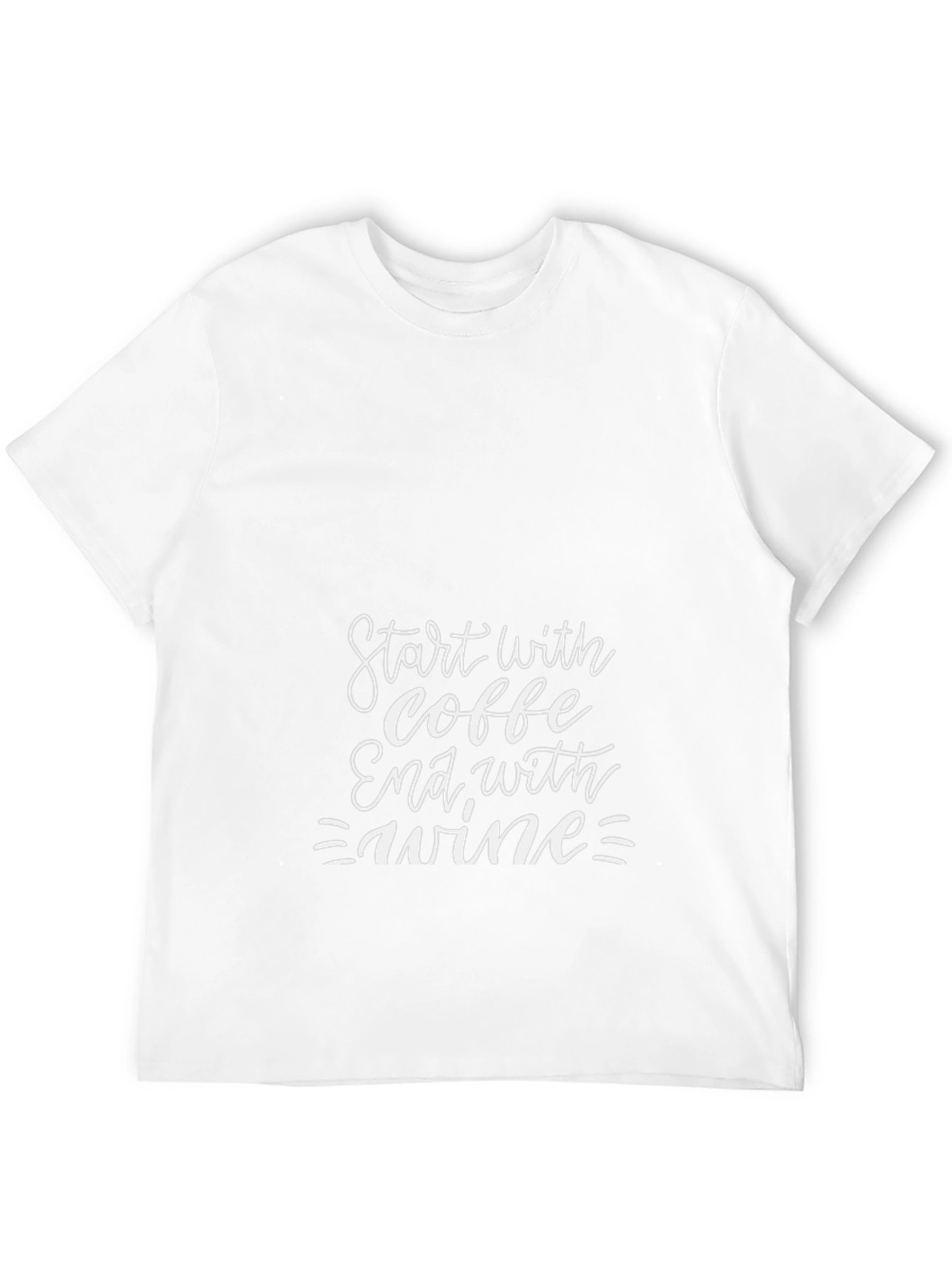 Coffee Then Wine Graphic T-Shirt