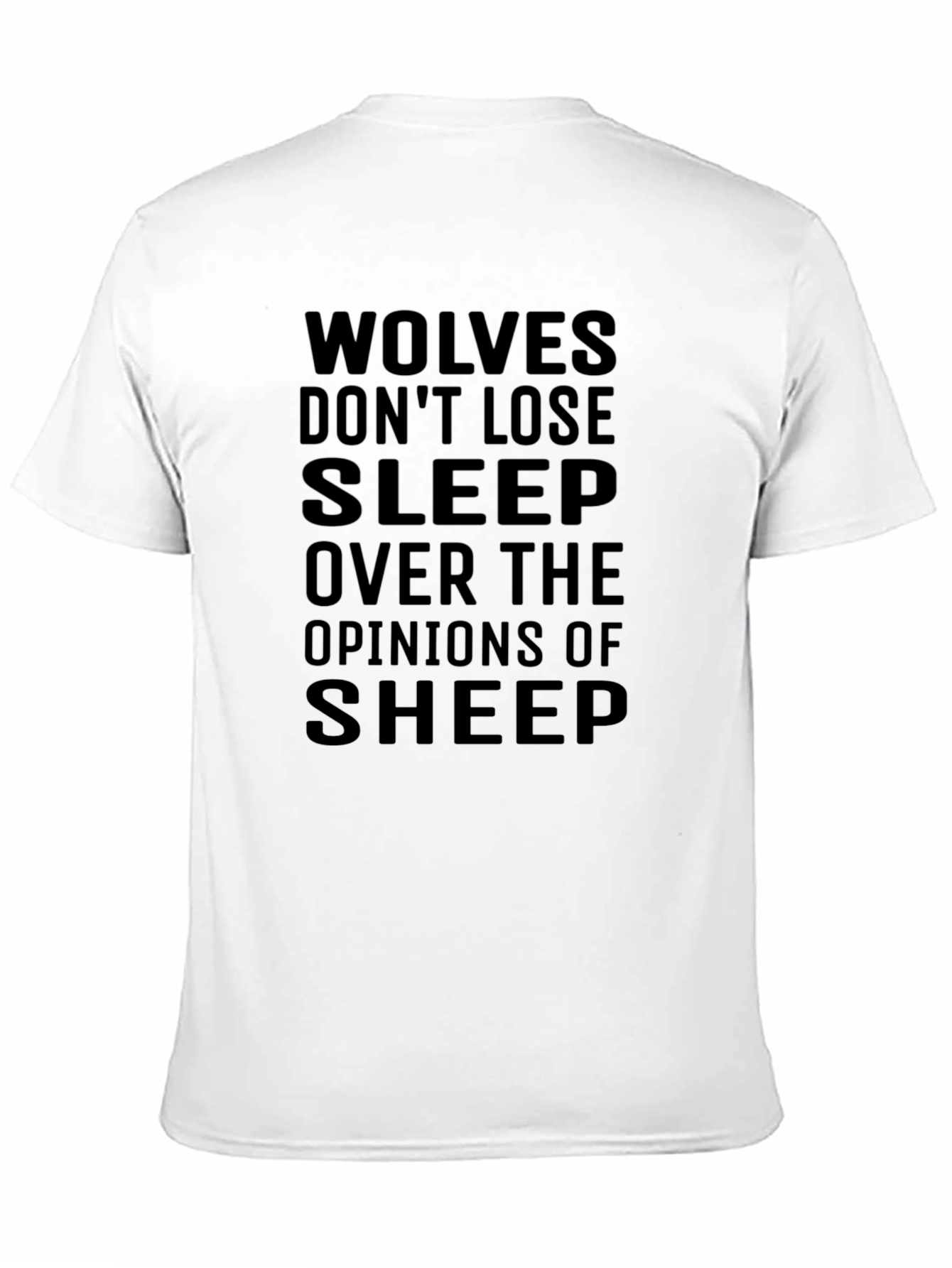 Wolves Dont Lose Sleep T-Shirt - Black