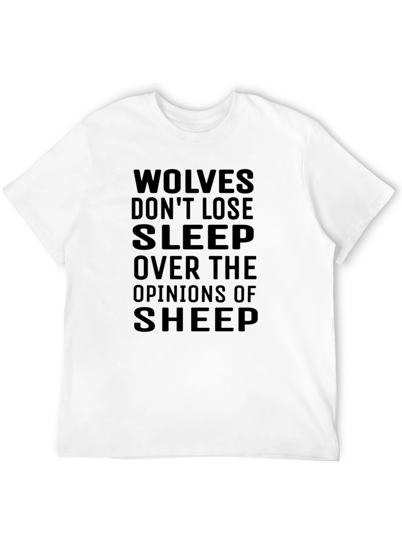 Wolves Dont Lose Sleep T-Shirt - Black