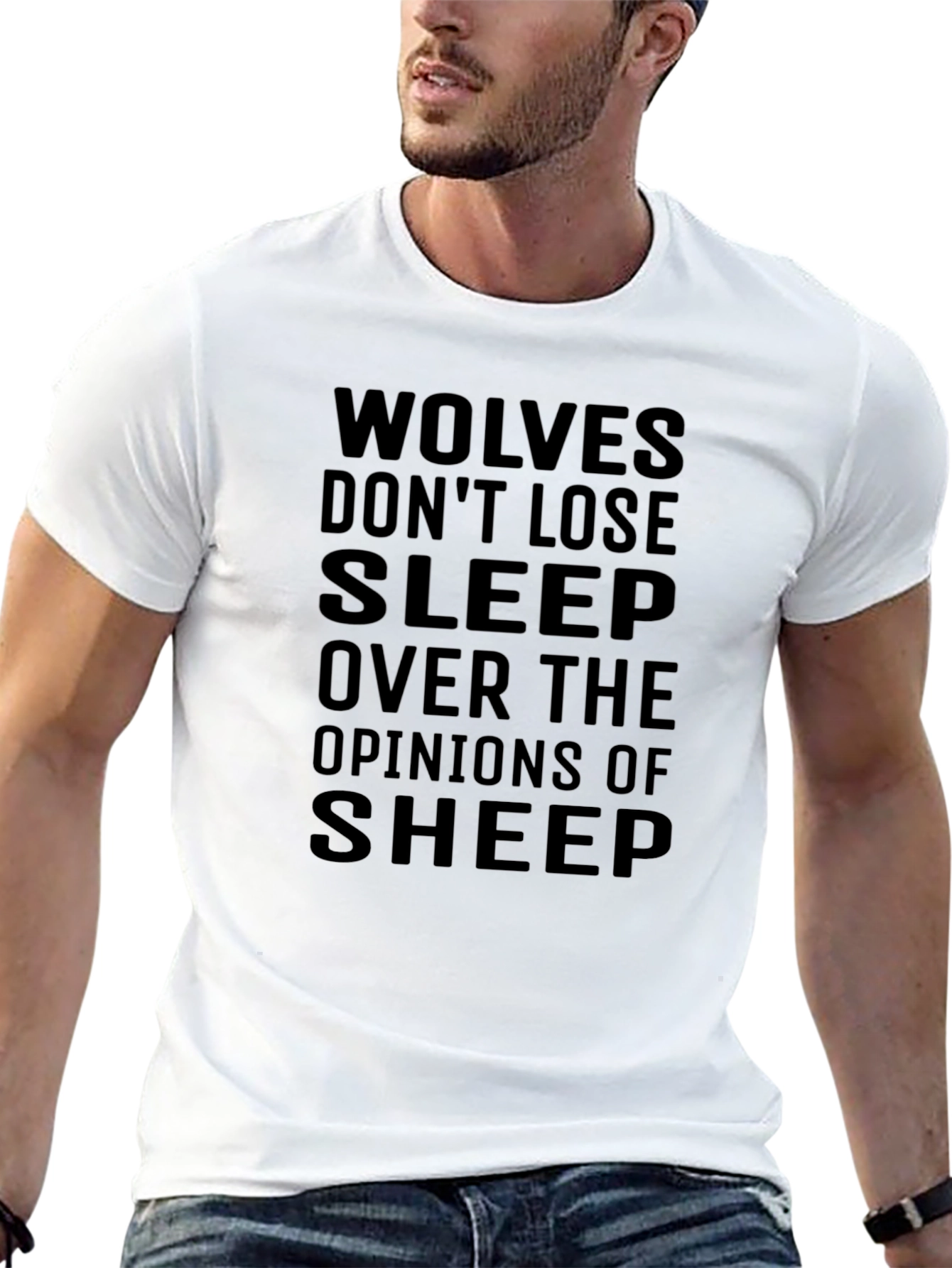 Wolves Dont Lose Sleep T-Shirt - Black