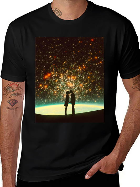 Romantic Stargaze T-Shirt - Unisex Black Tee