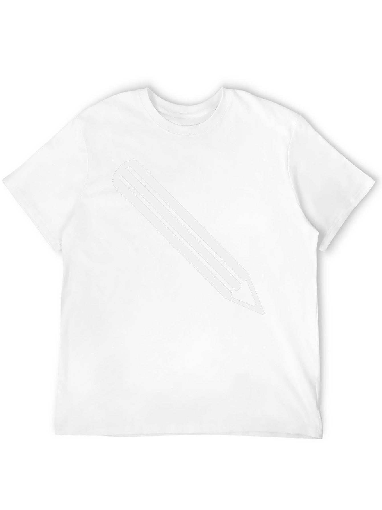 Pencil Graphic Tee - Black Cotton T-Shirt