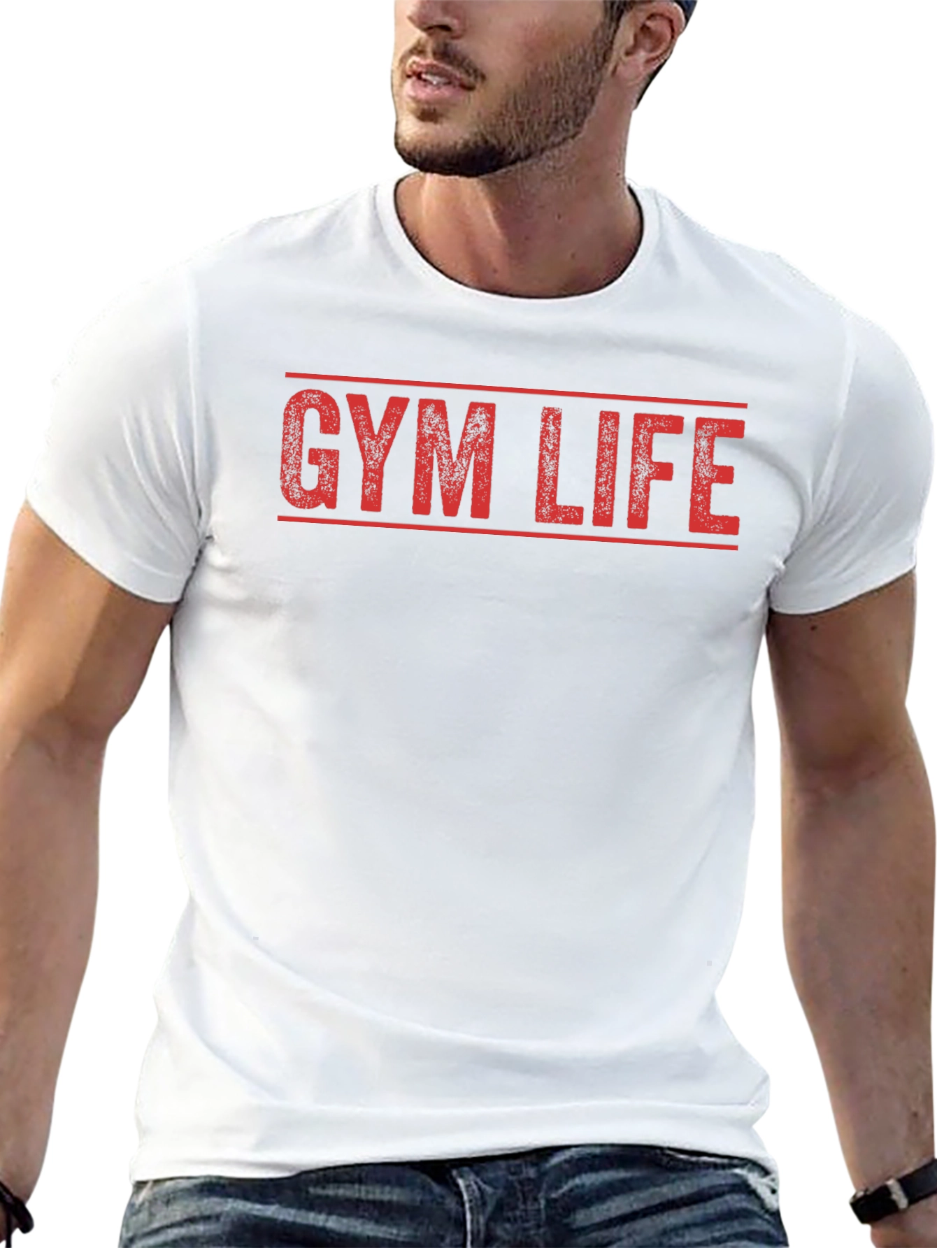 Gym Life Graphic Tee - Workout Motivation Shirt