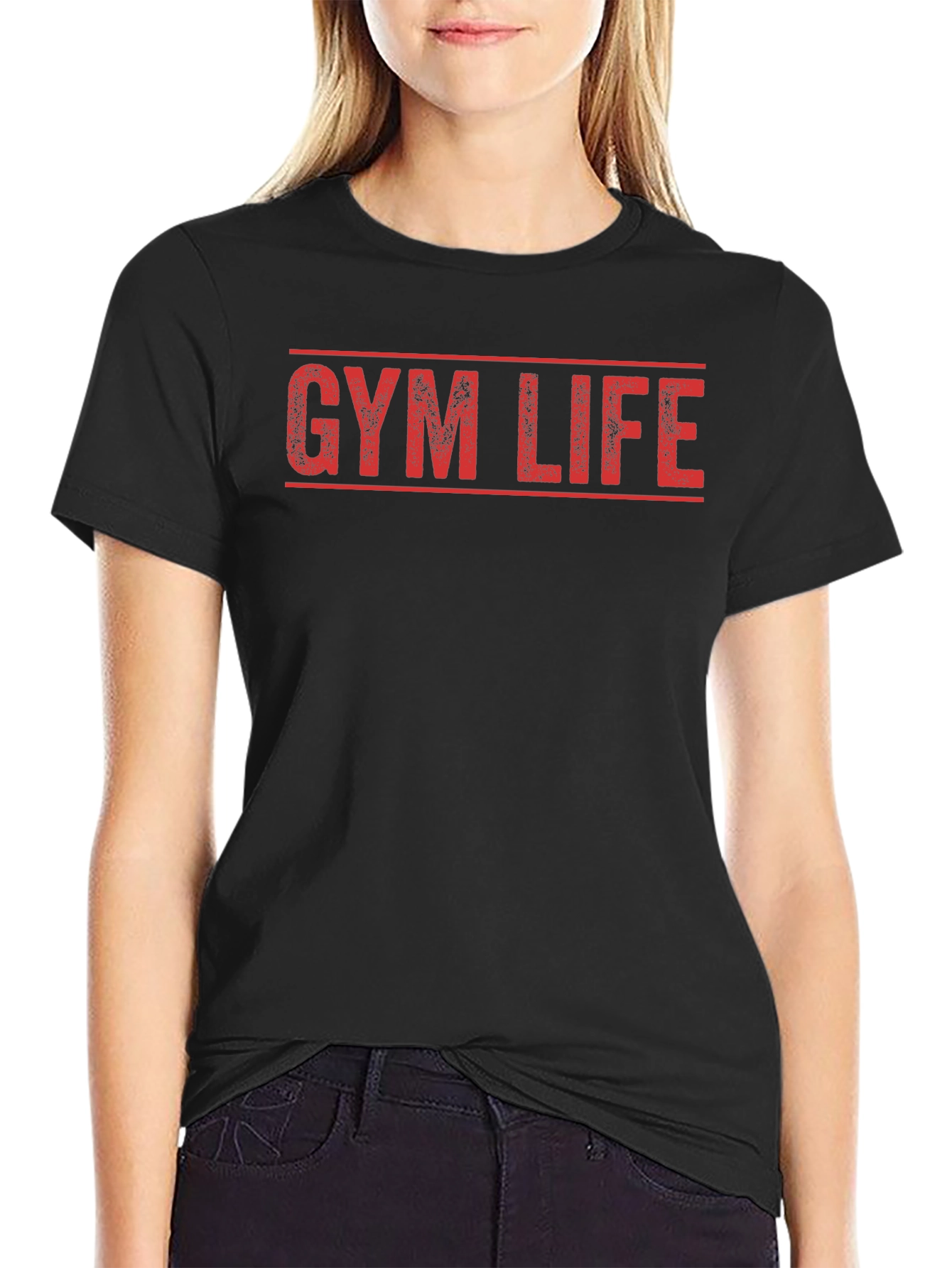 Gym Life Graphic Tee - Workout Motivation Shirt