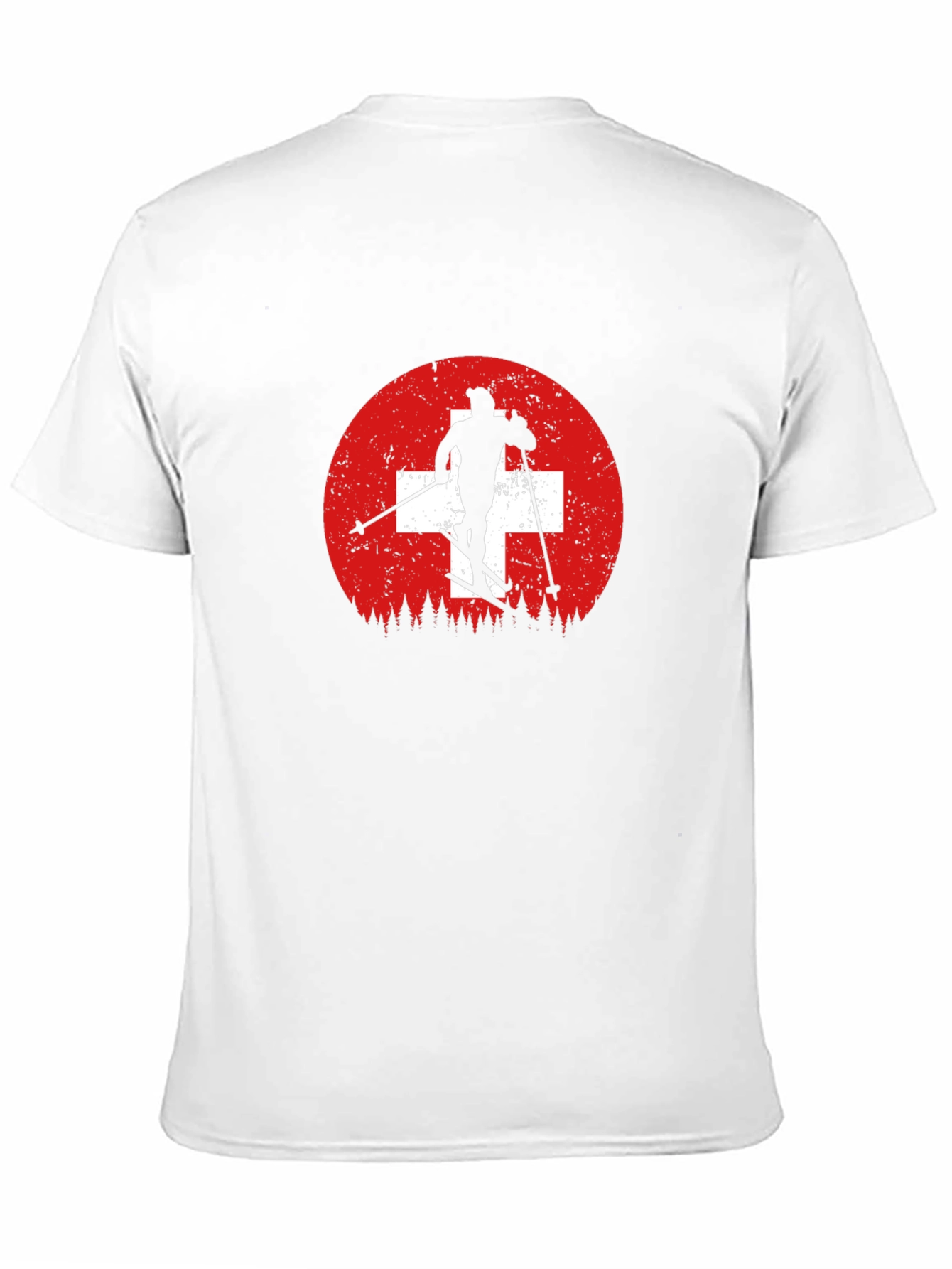 Swiss Skier T-Shirt - Mountain Adventure