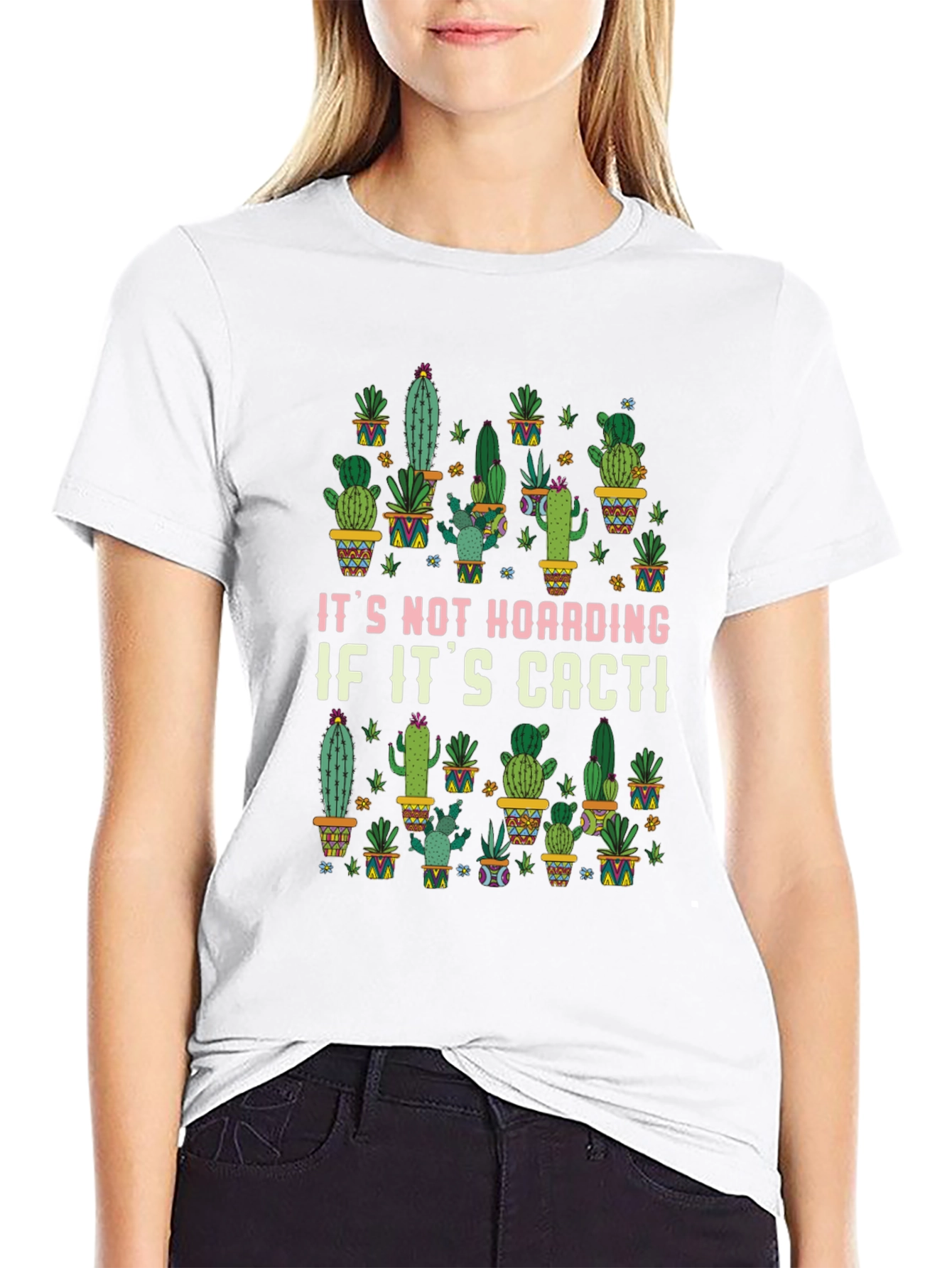 Funny Cactus Lover T-Shirt - Its Not Hoarding!